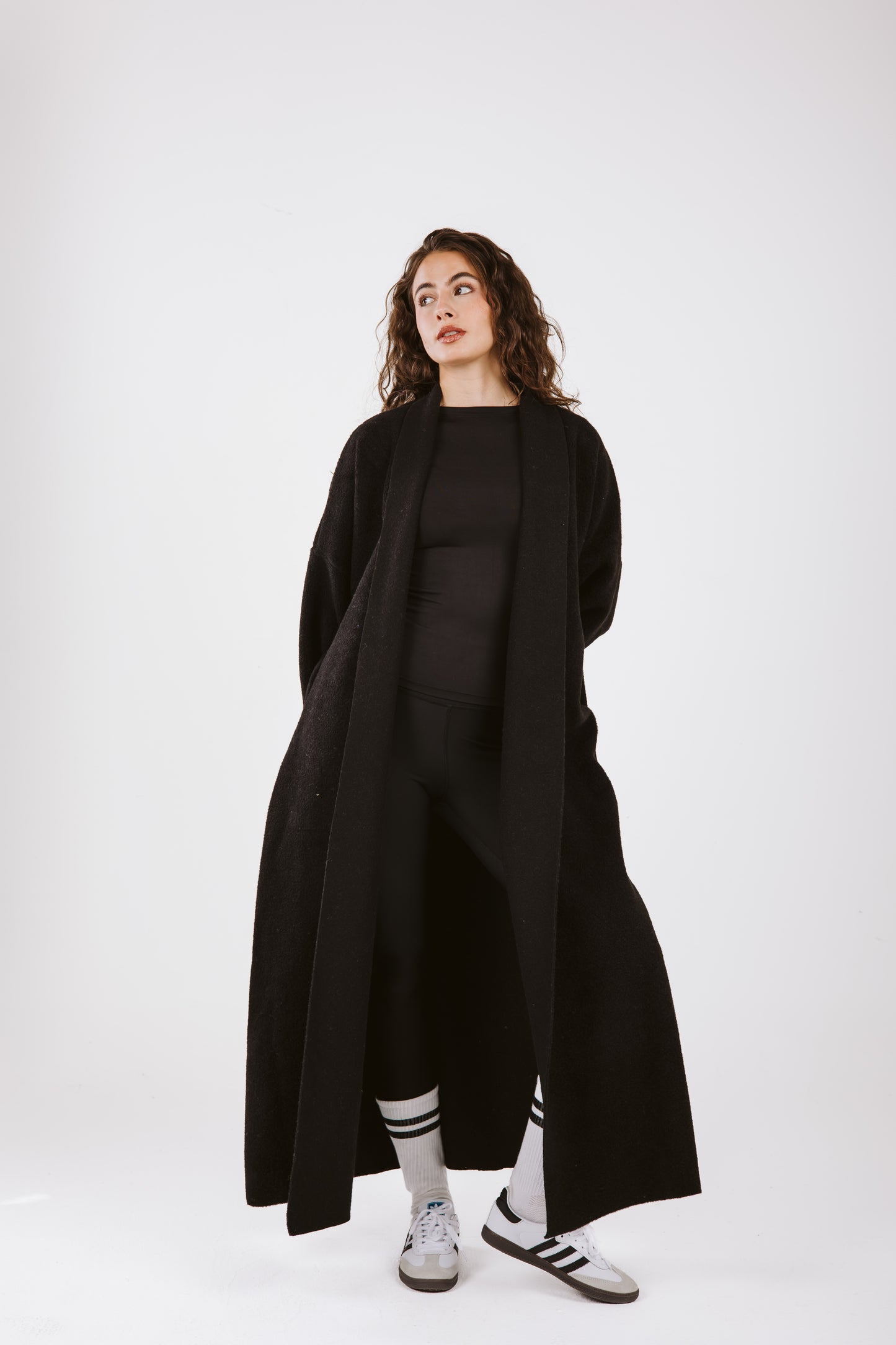 Wrapped in Warmth Fur Coat - Black