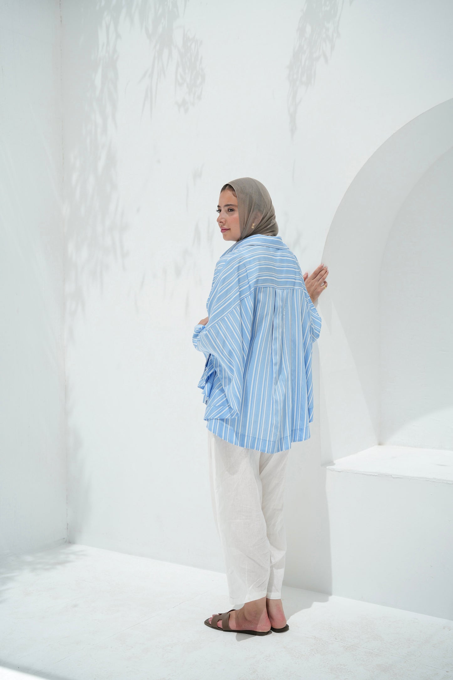 Over The Rainbow Striped Shirt - Blue