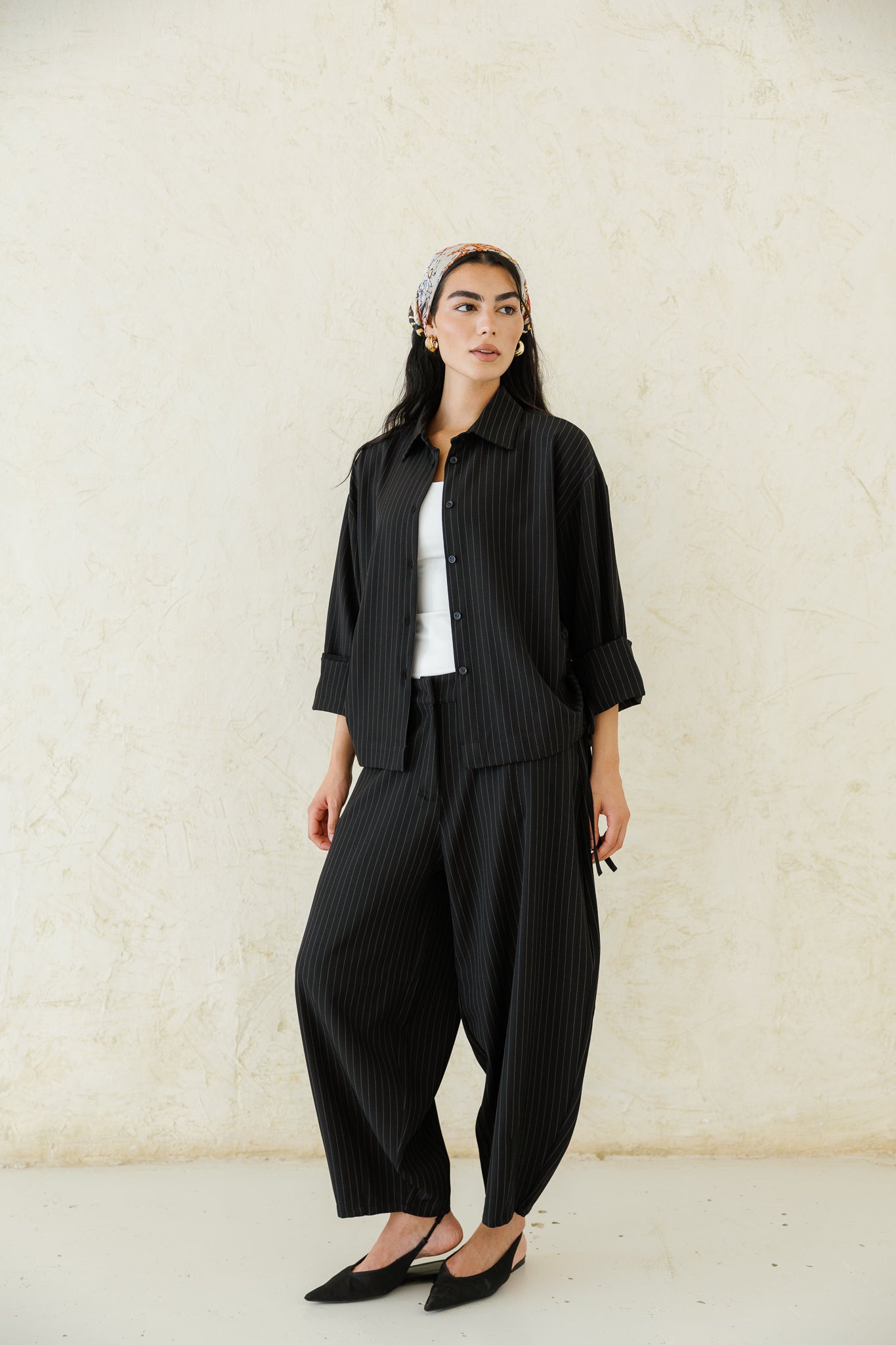 Perfect Tones Striped Set - Black