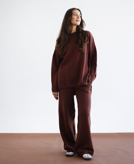 Good Feels Knit Set - Brown