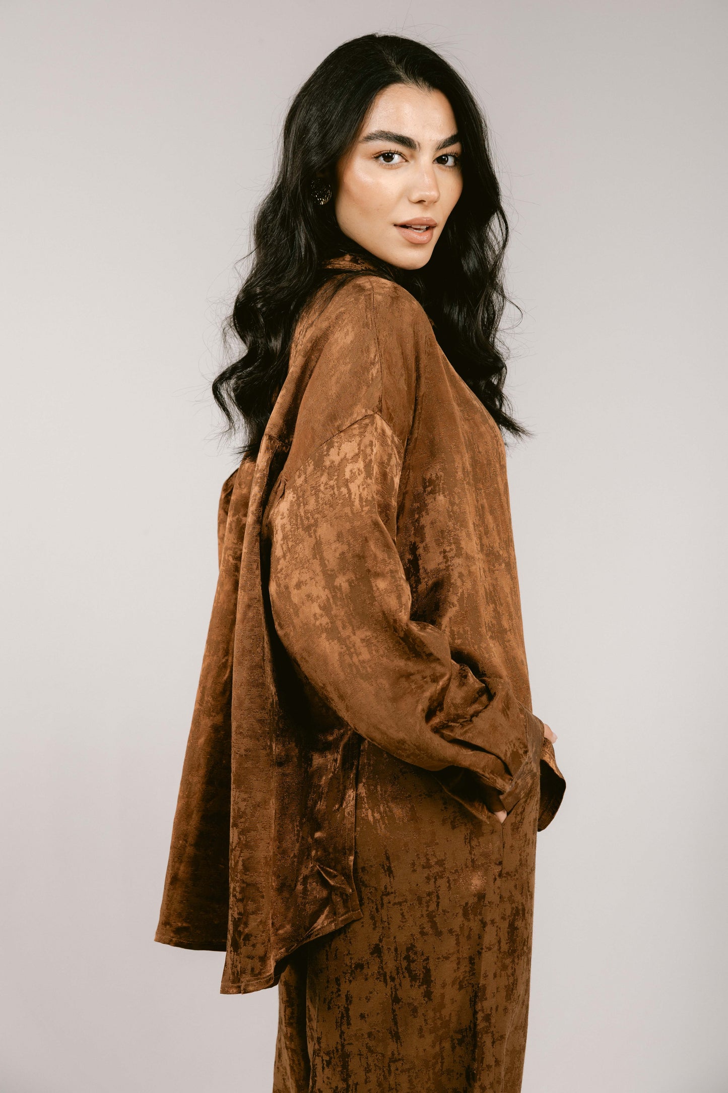Spring Fever Linen Set - Brown