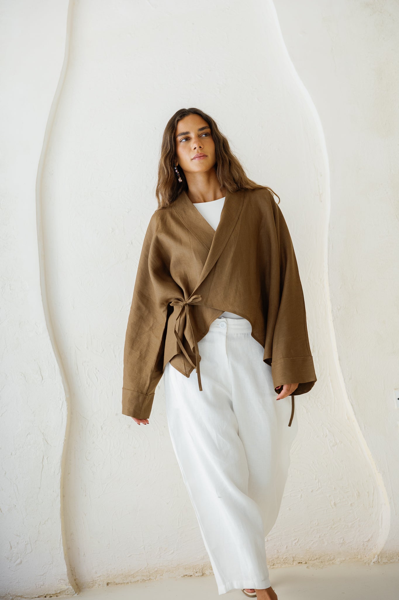Such A Dreamy Linen Top - Camel