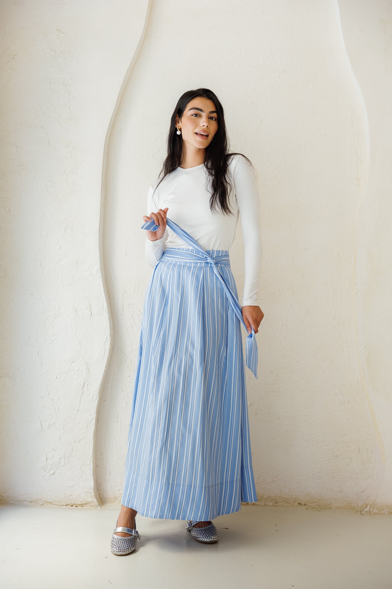 Your Favorite Striped Skirt - Blue