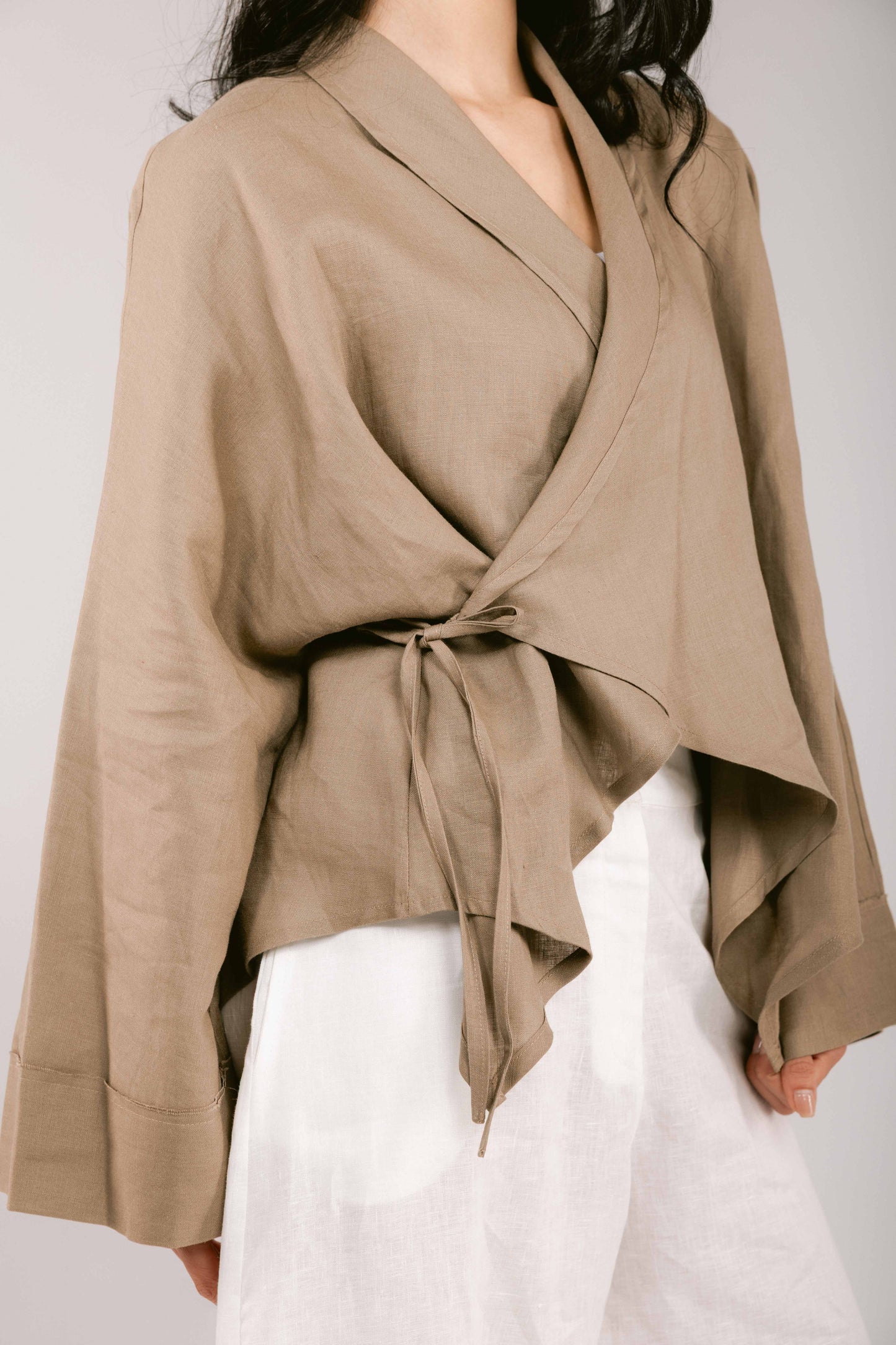 Such A Dreamy Linen Top - Taupe