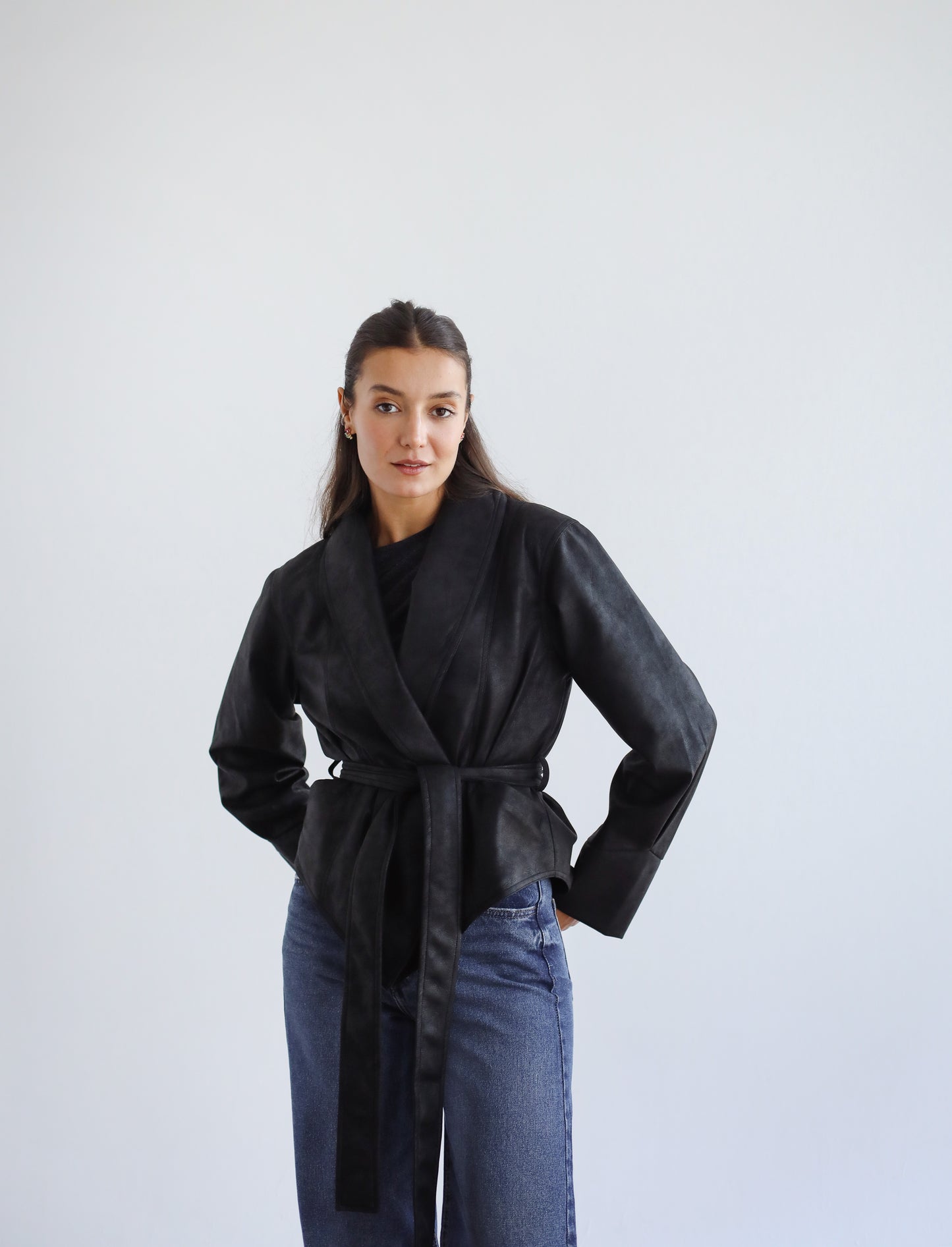 Risk Taker Leather Jacket - Black