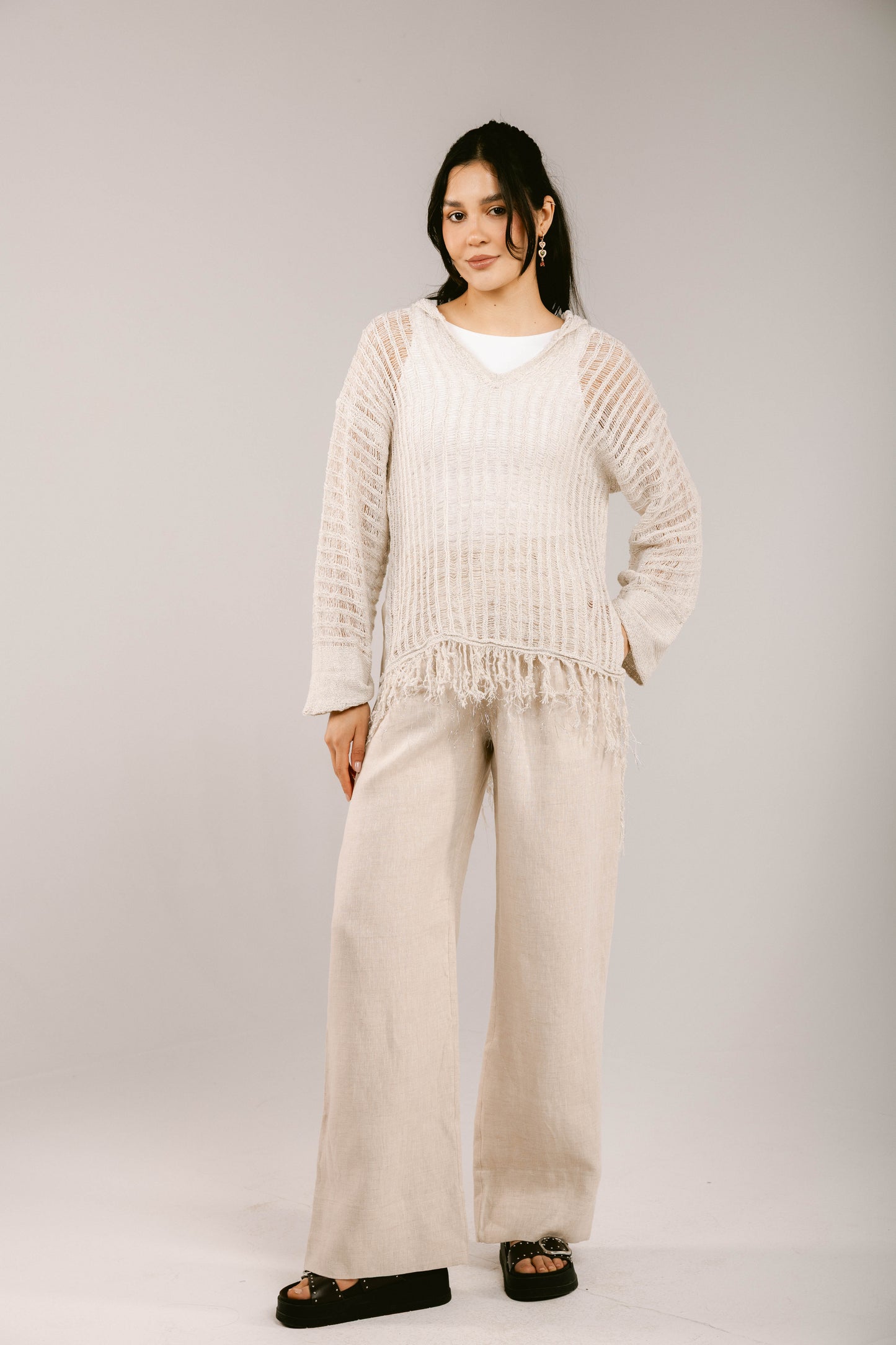 By The Beach Crochet Top - Off-White