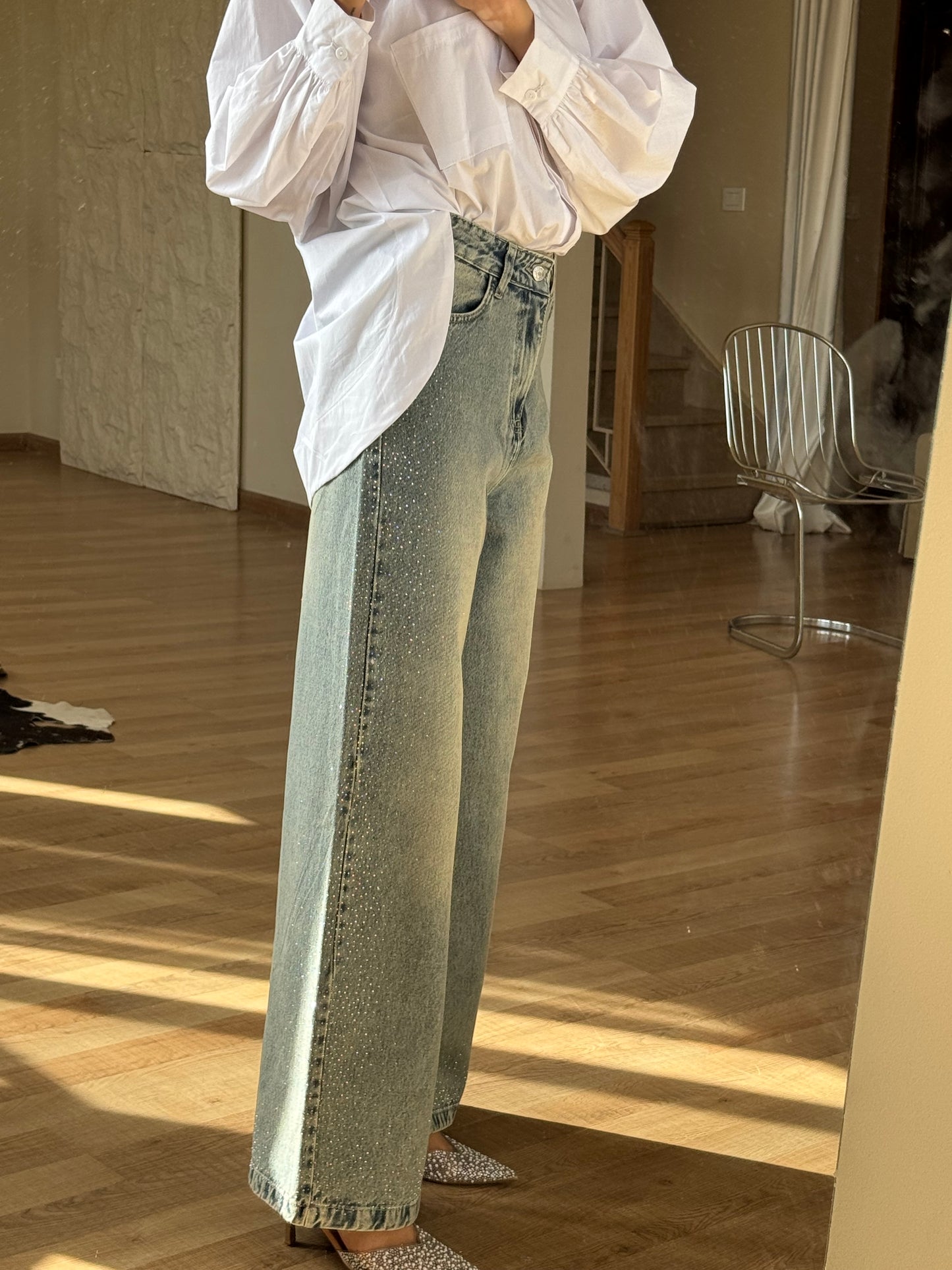 Stargazer Denim Pants in Blue