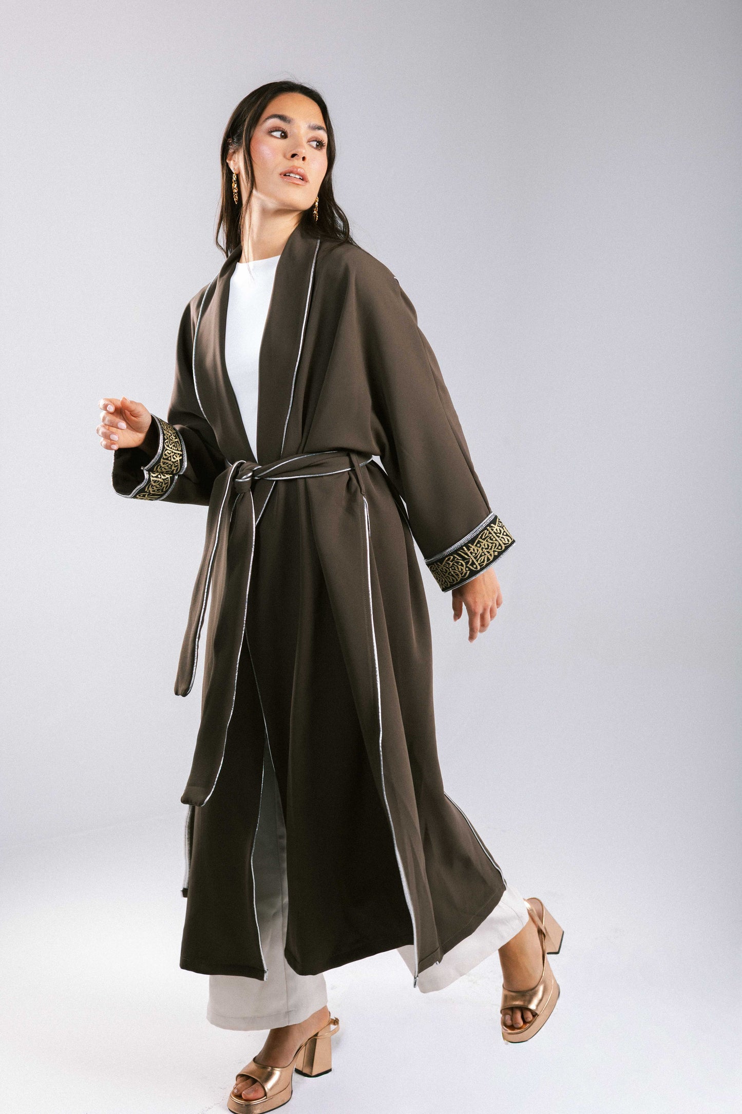 The Arabesque Kaftan in Brown