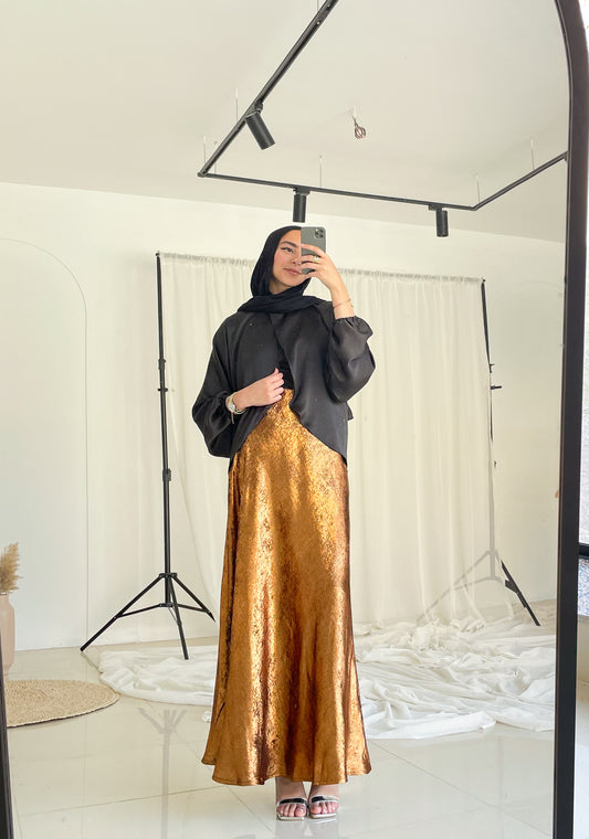 Shimmery Skirt in Gold