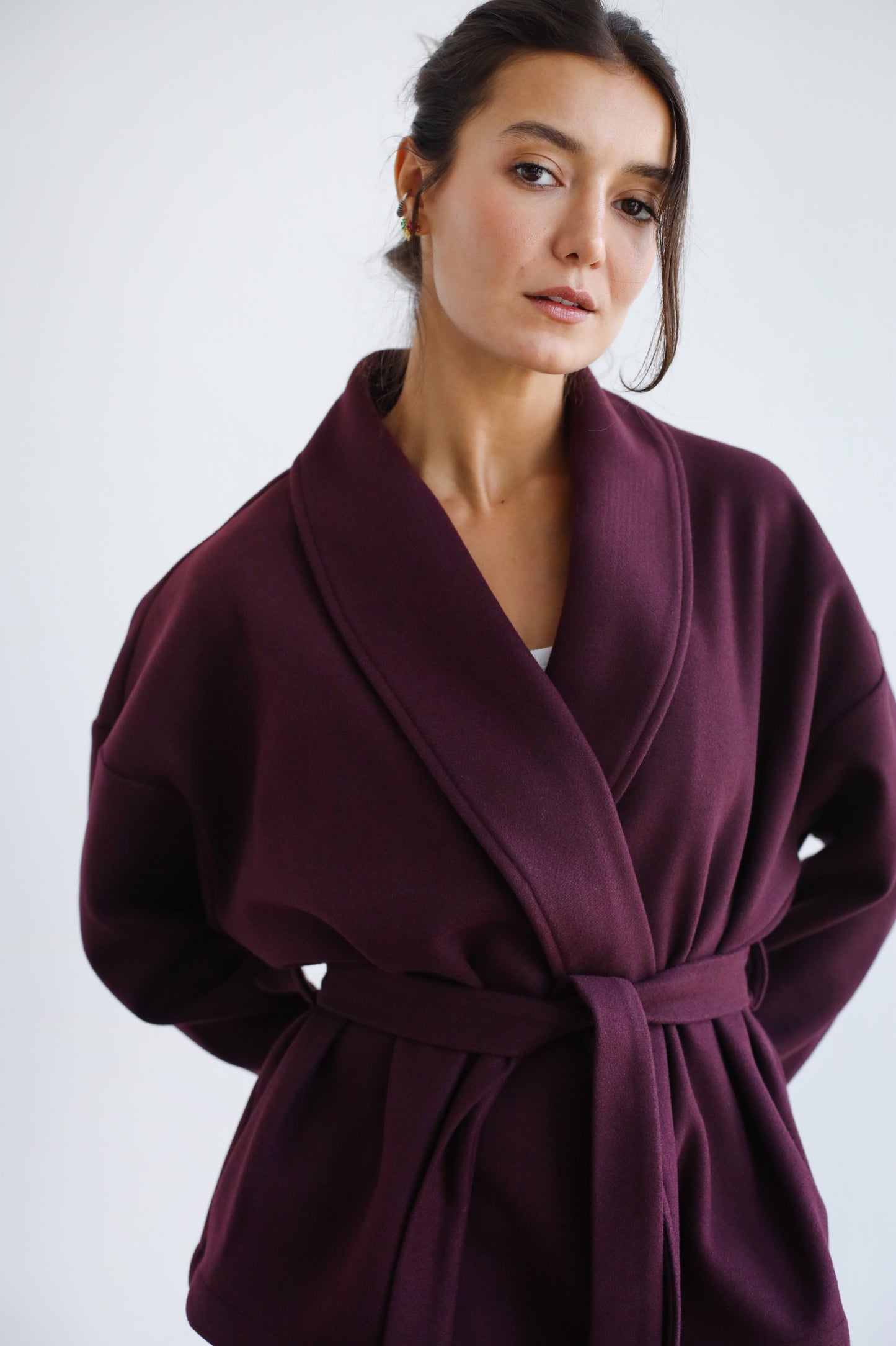 Autumn Joy Jacket - Burgundy