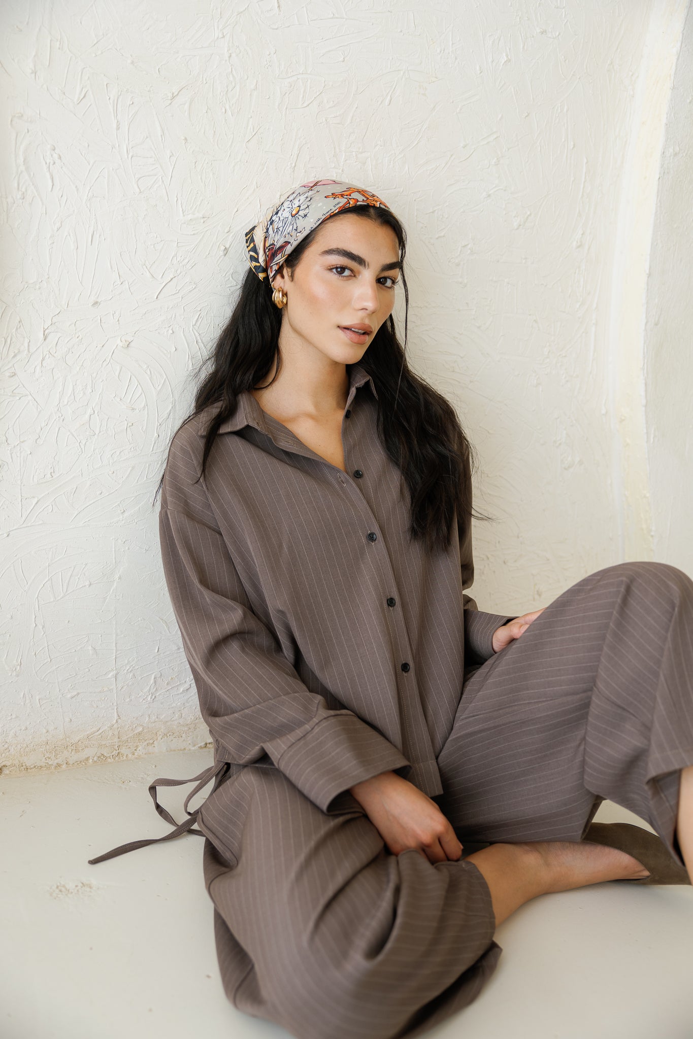 Perfect Tones Striped Set - Brown