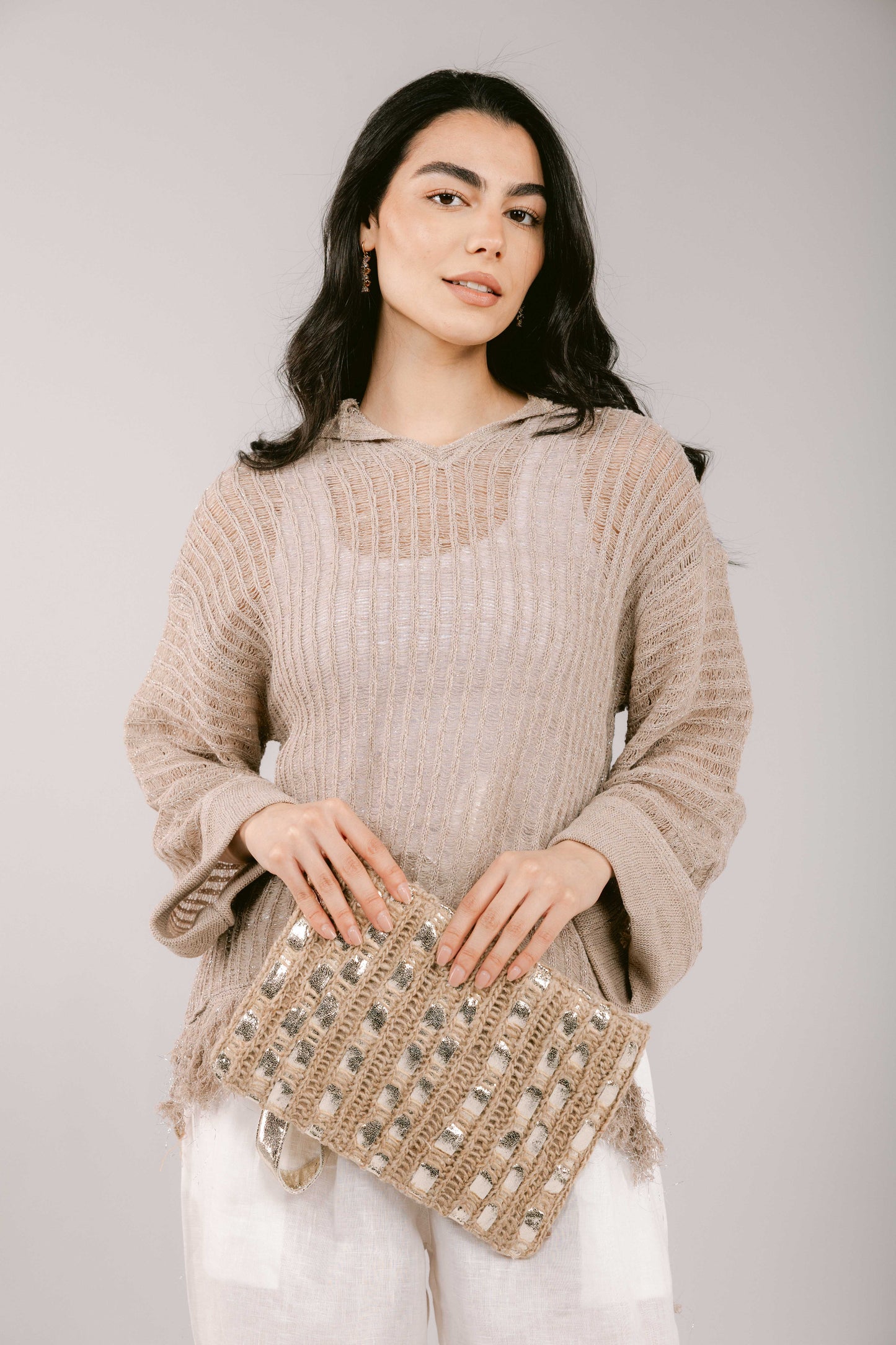 Beach Glow Summer Clutch - Gold