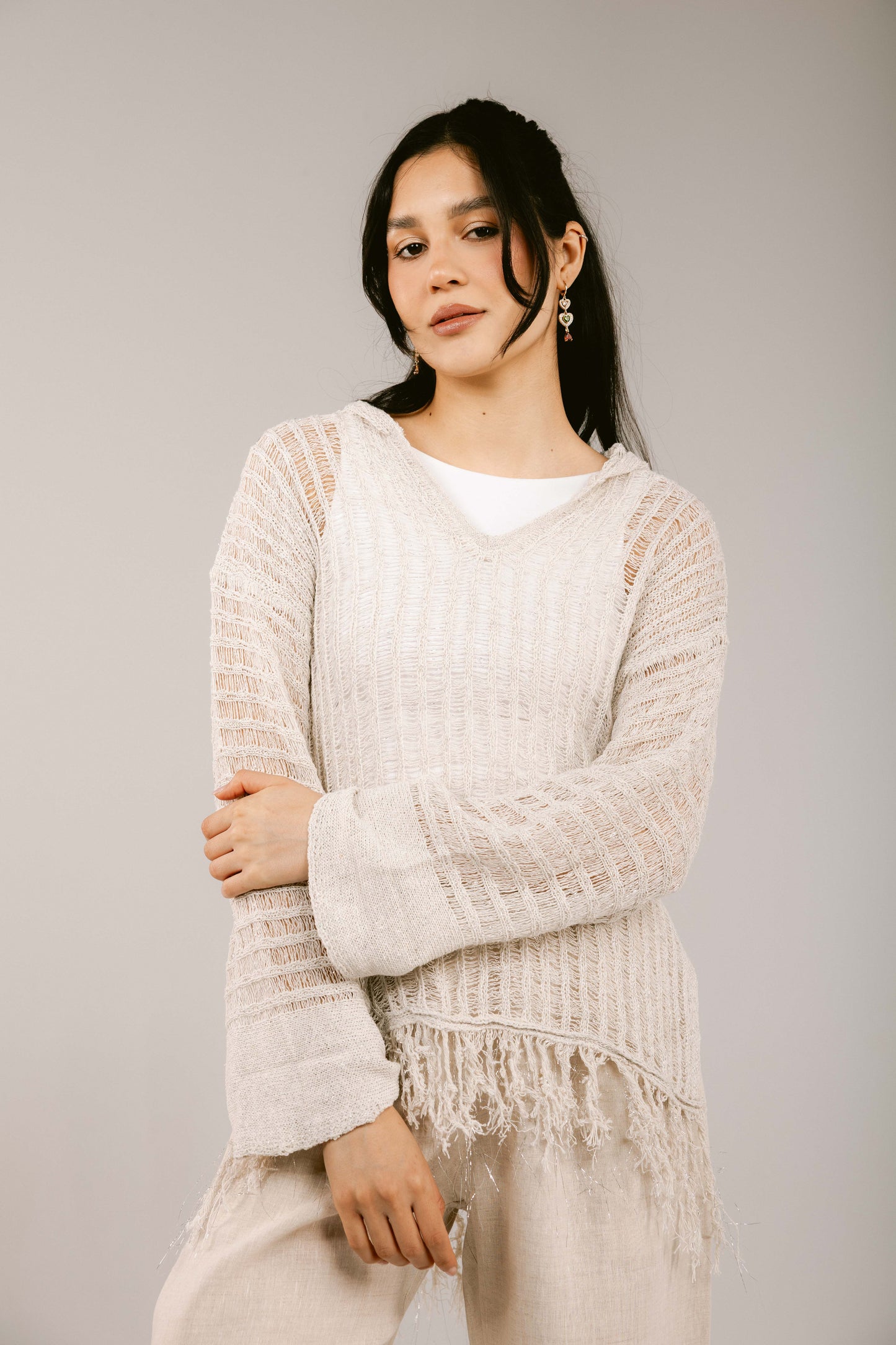 By The Beach Crochet Top - Off-White