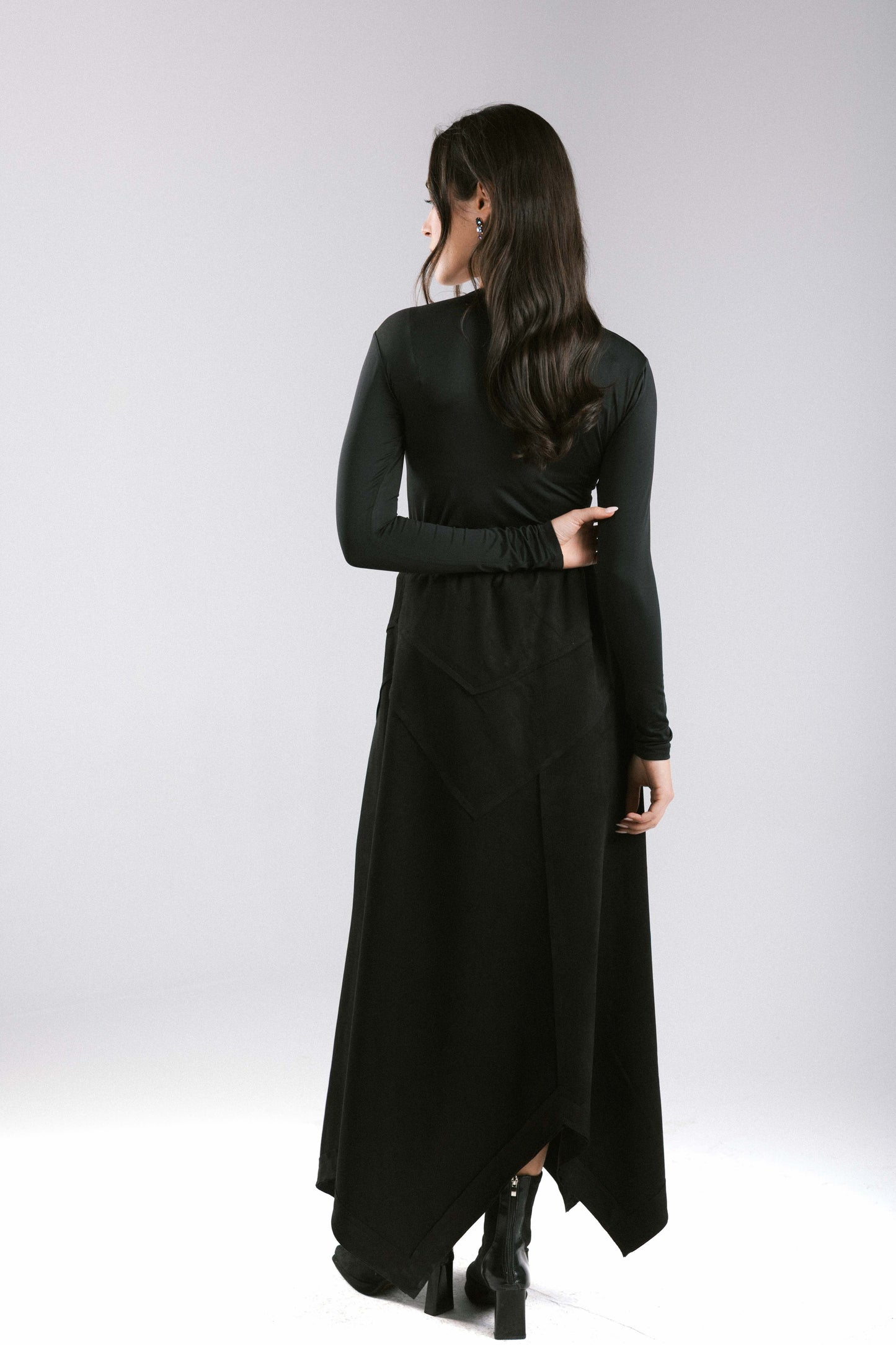 In Her Moment Suede Skirt - Black