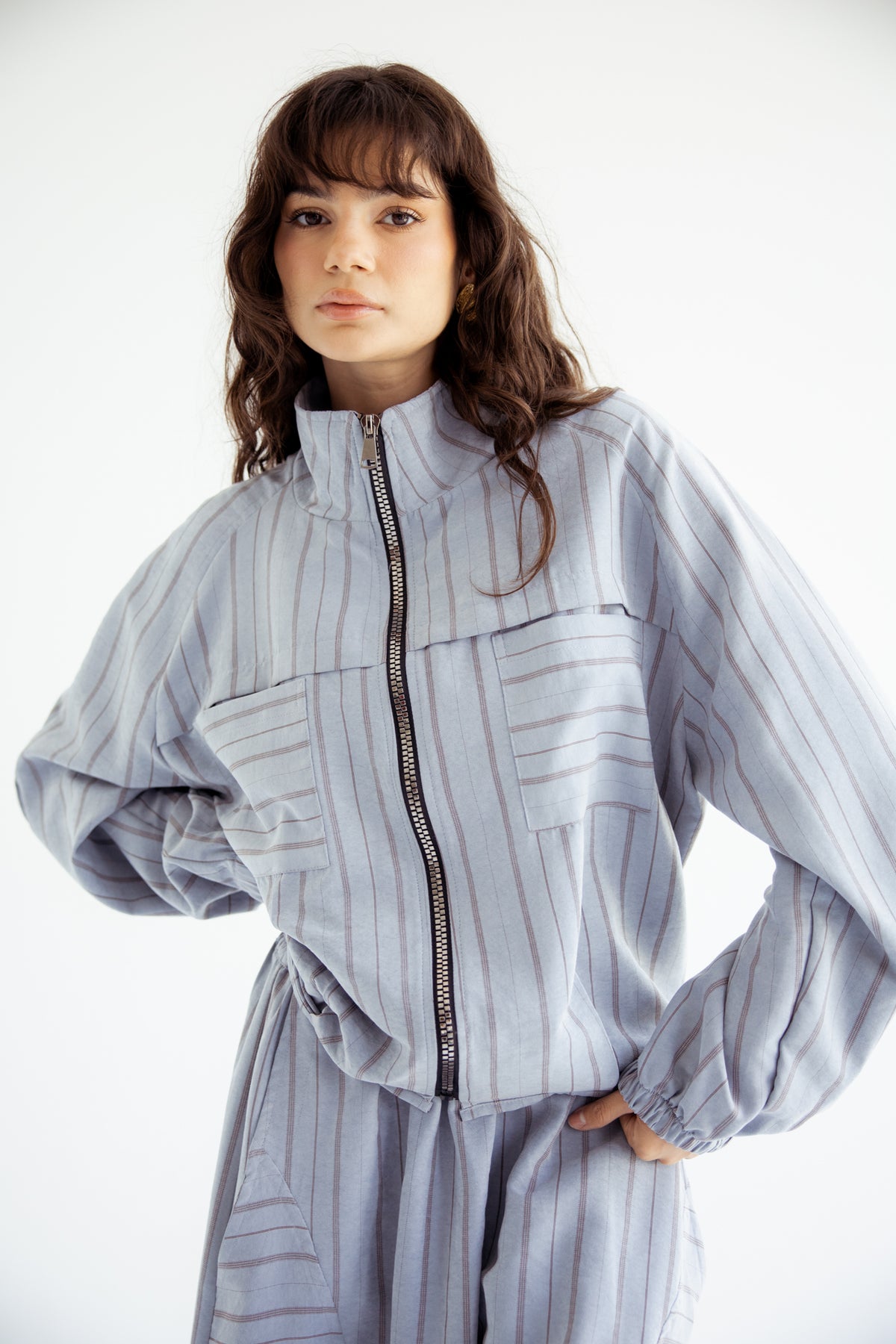 Now or Never Striped Set - BabyBlue
