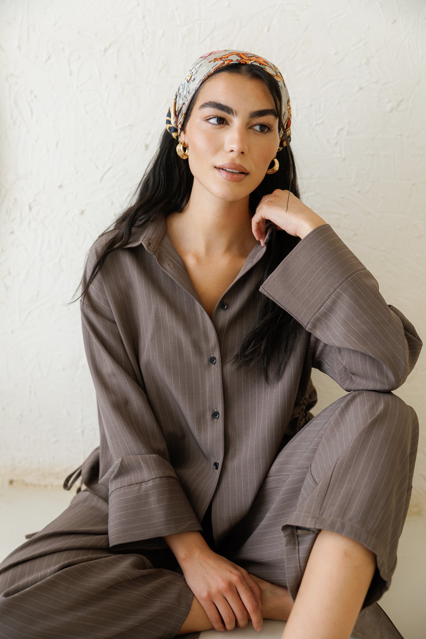 Perfect Tones Striped Set - Brown