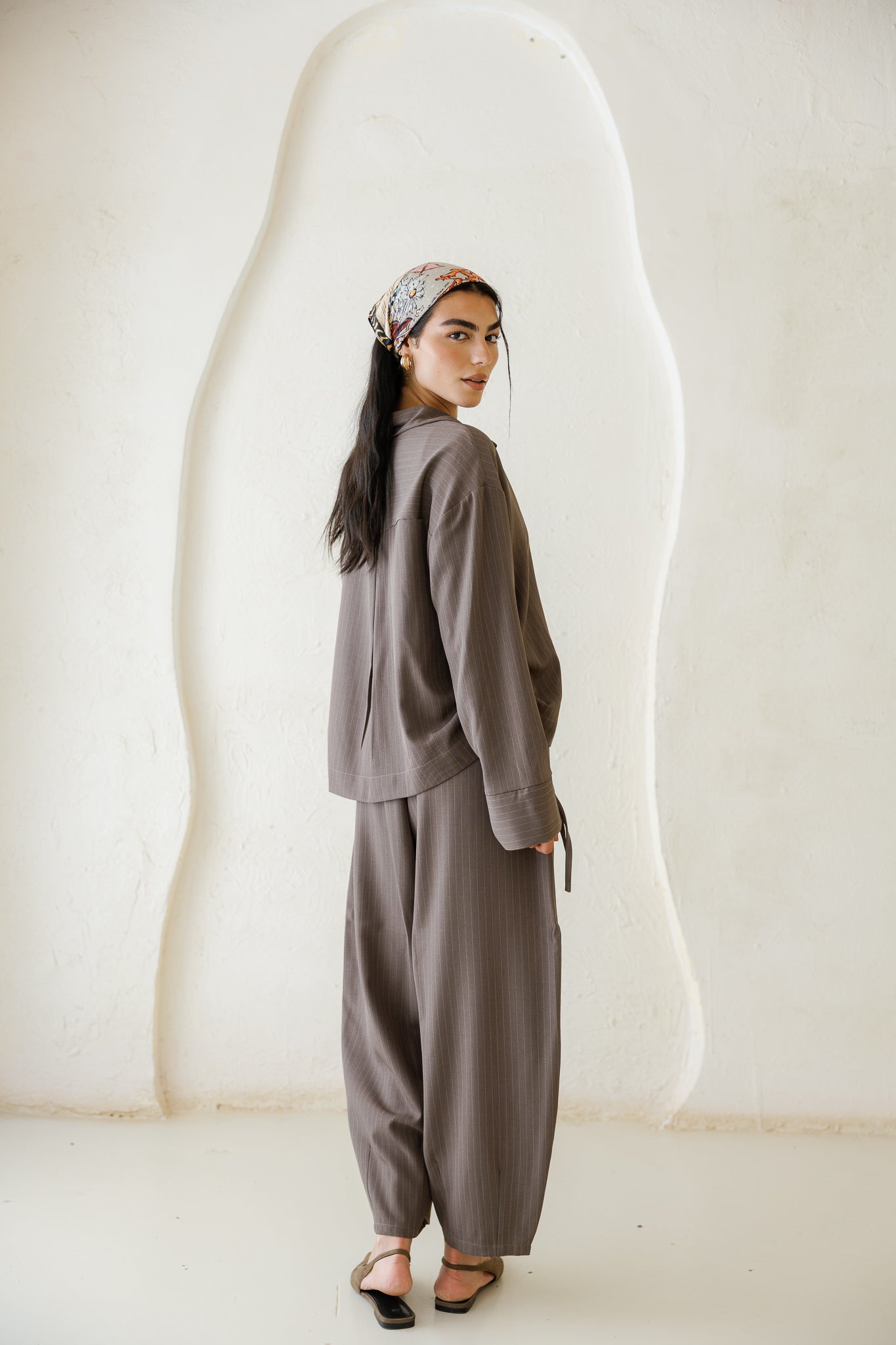 Perfect Tones Striped Set - Brown