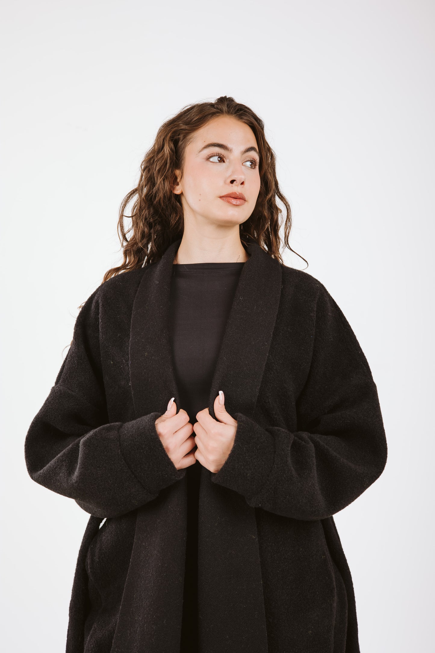 Wrapped in Warmth Fur Coat - Black