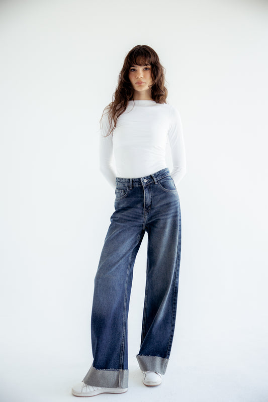 Lucky in Love Denim Pants - Blue