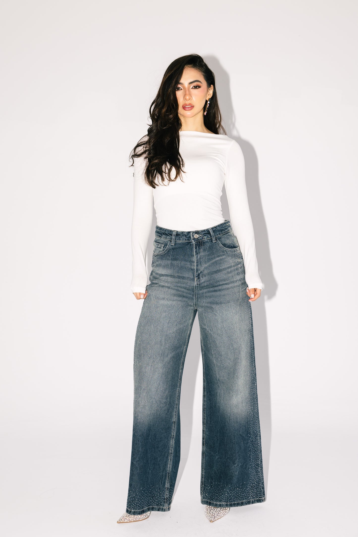 Stargazer Denim Pants in Dark Blue