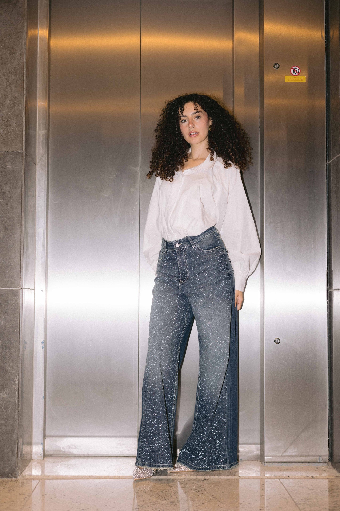 All Eyes On You Denim Pants - Dark Blue