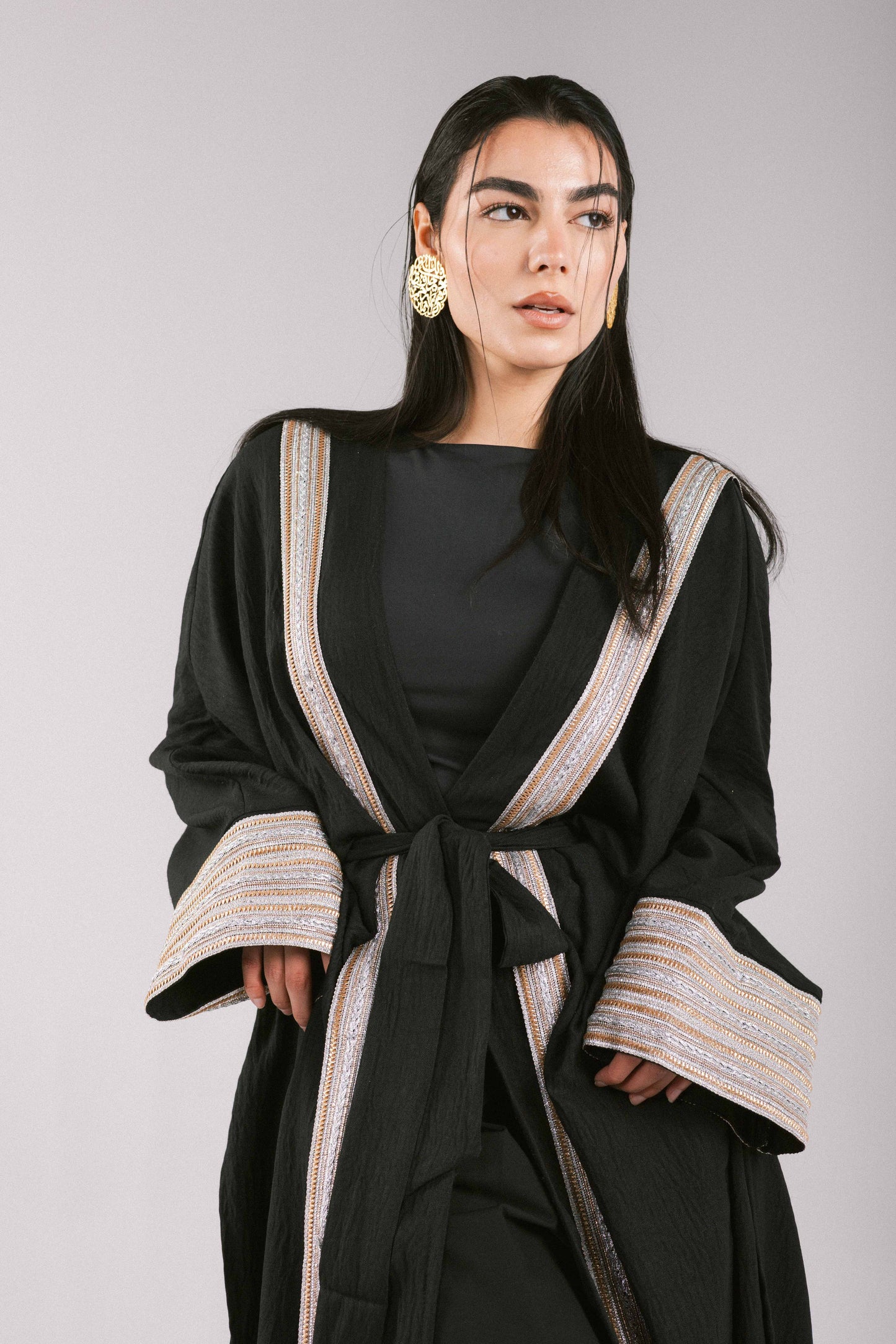 Moroccan Kaftan in Black