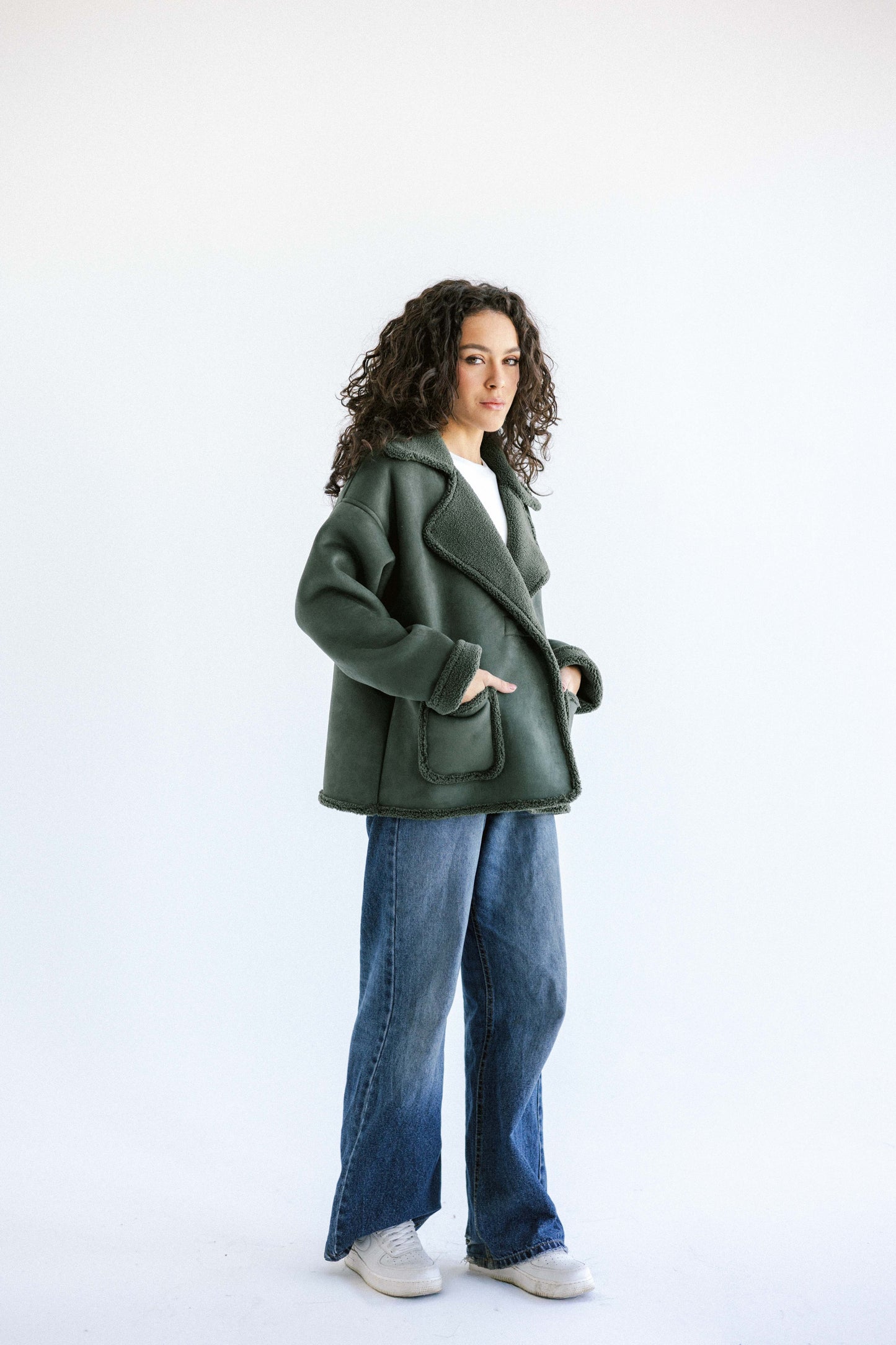 Warmth Shearling Jacket - Green