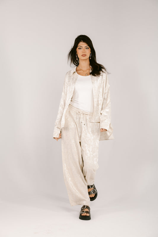 Spring Fever Linen Set - Beige
