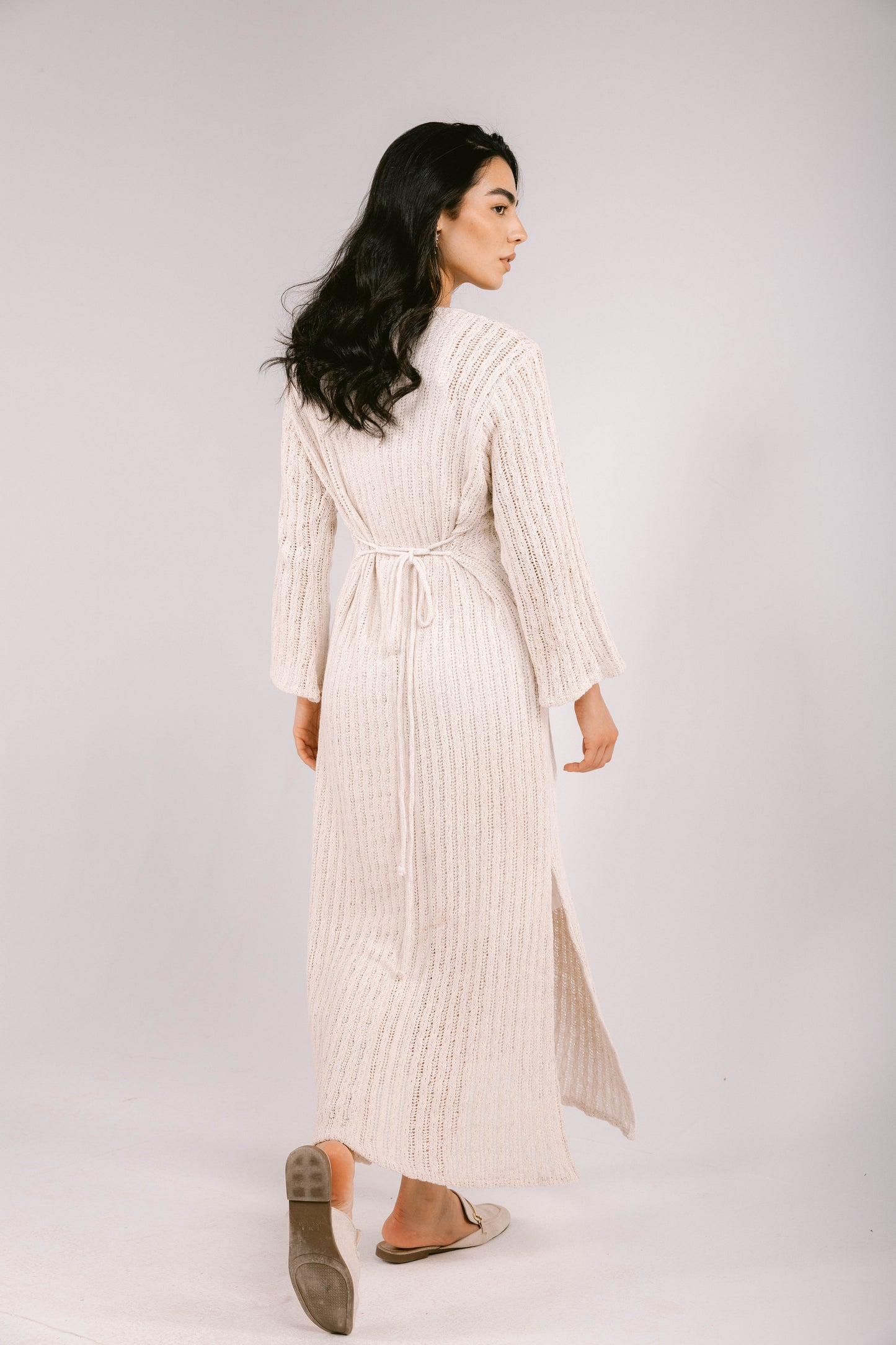 Sun Rays Crochet Dress - Off-White