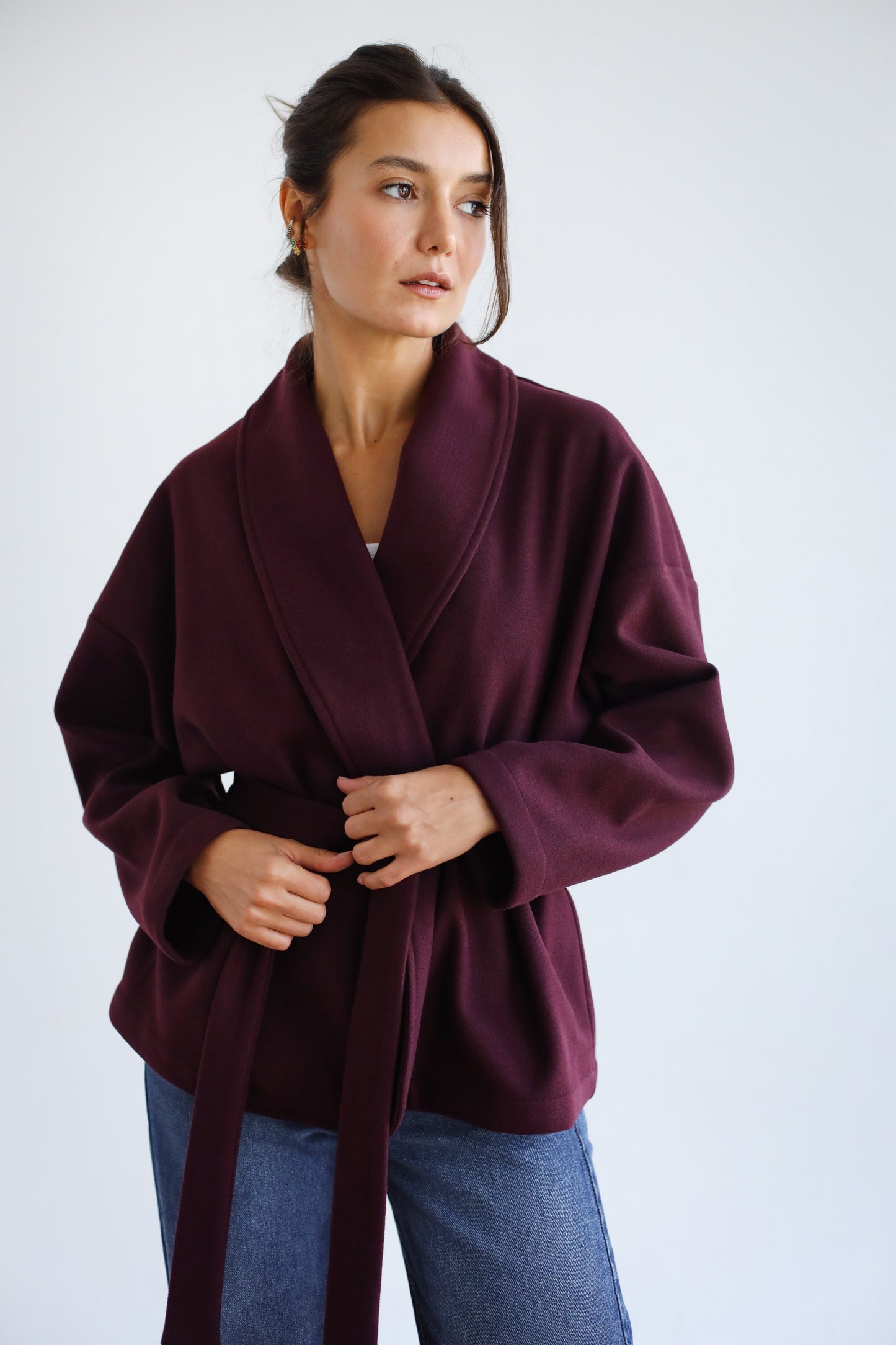 Autumn Joy Jacket - Burgundy