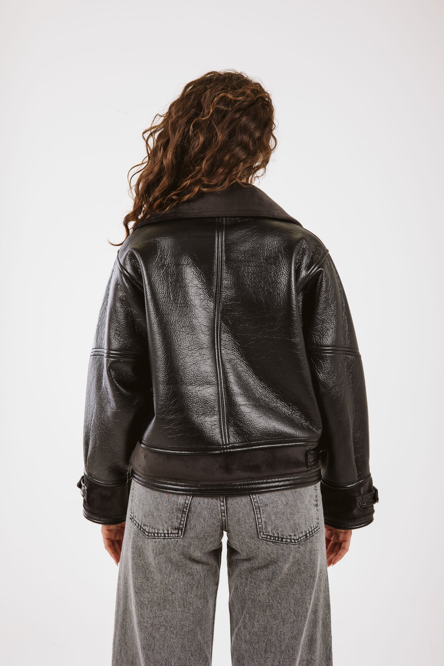 Talk of The Town Leather Jacket - Black