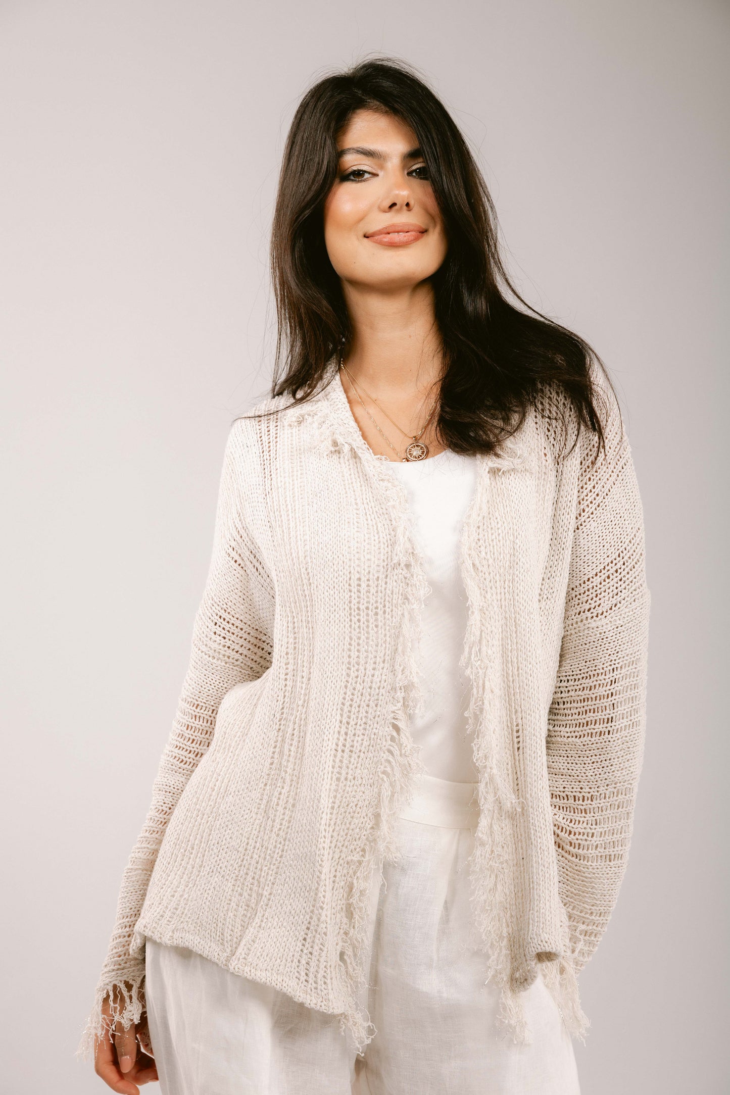 Brighter Days Crochet Cardigan - Off-White