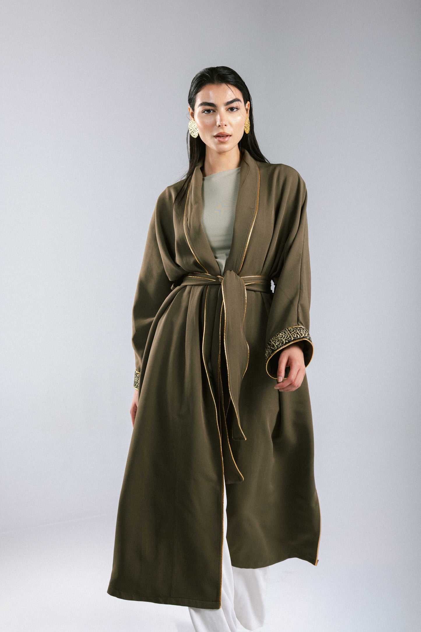 The Arabesque Kaftan in Olive