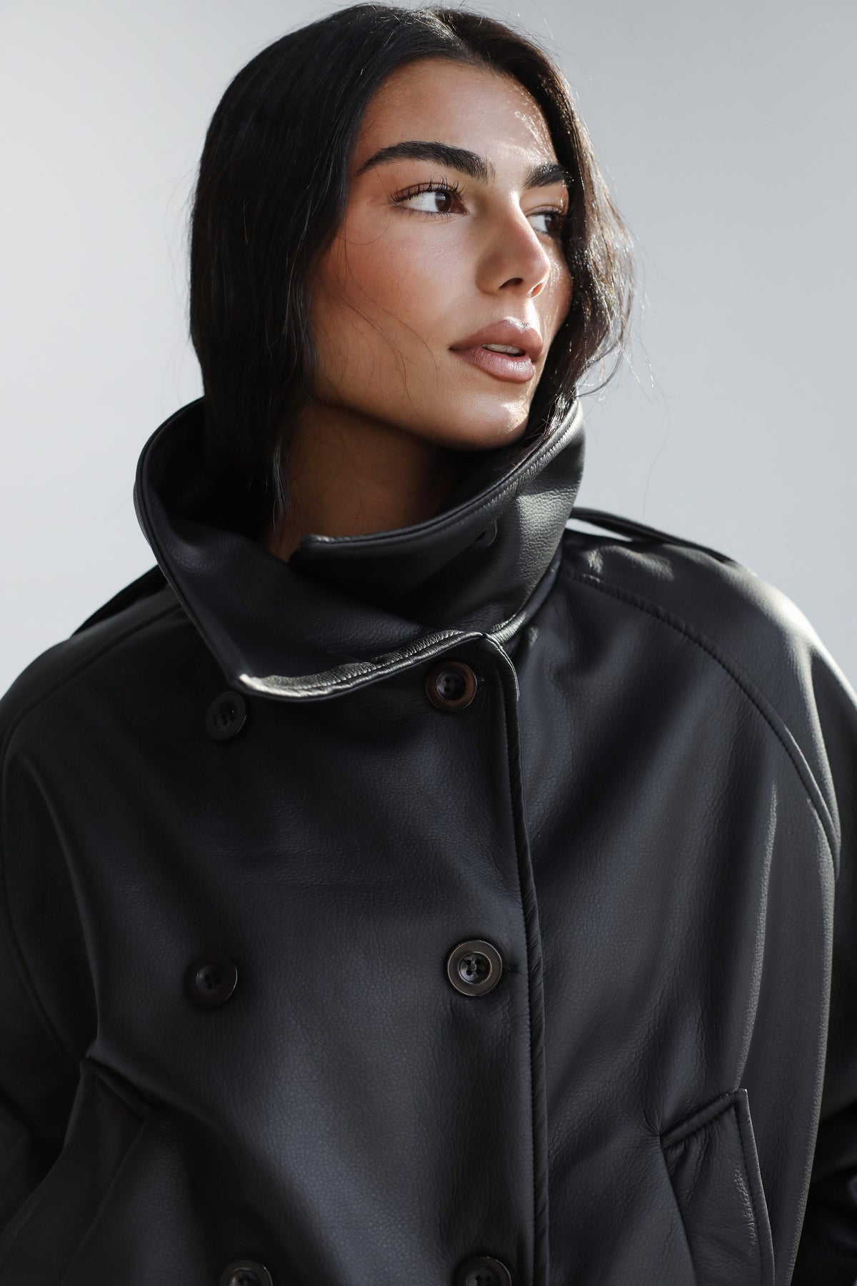 Instant Attraction Leather Jacket - Black