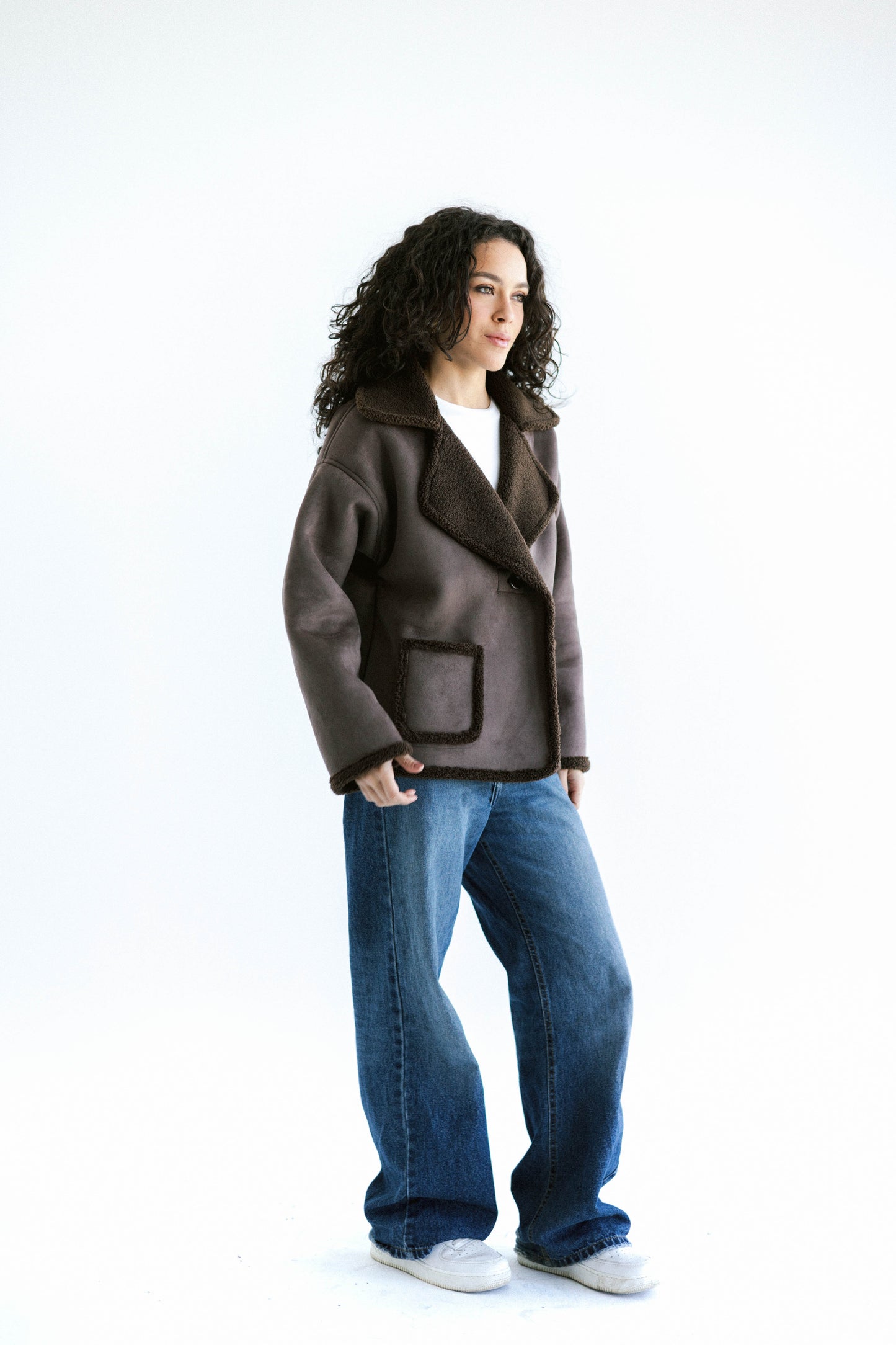 Warmth Shearling Jacket - Brown