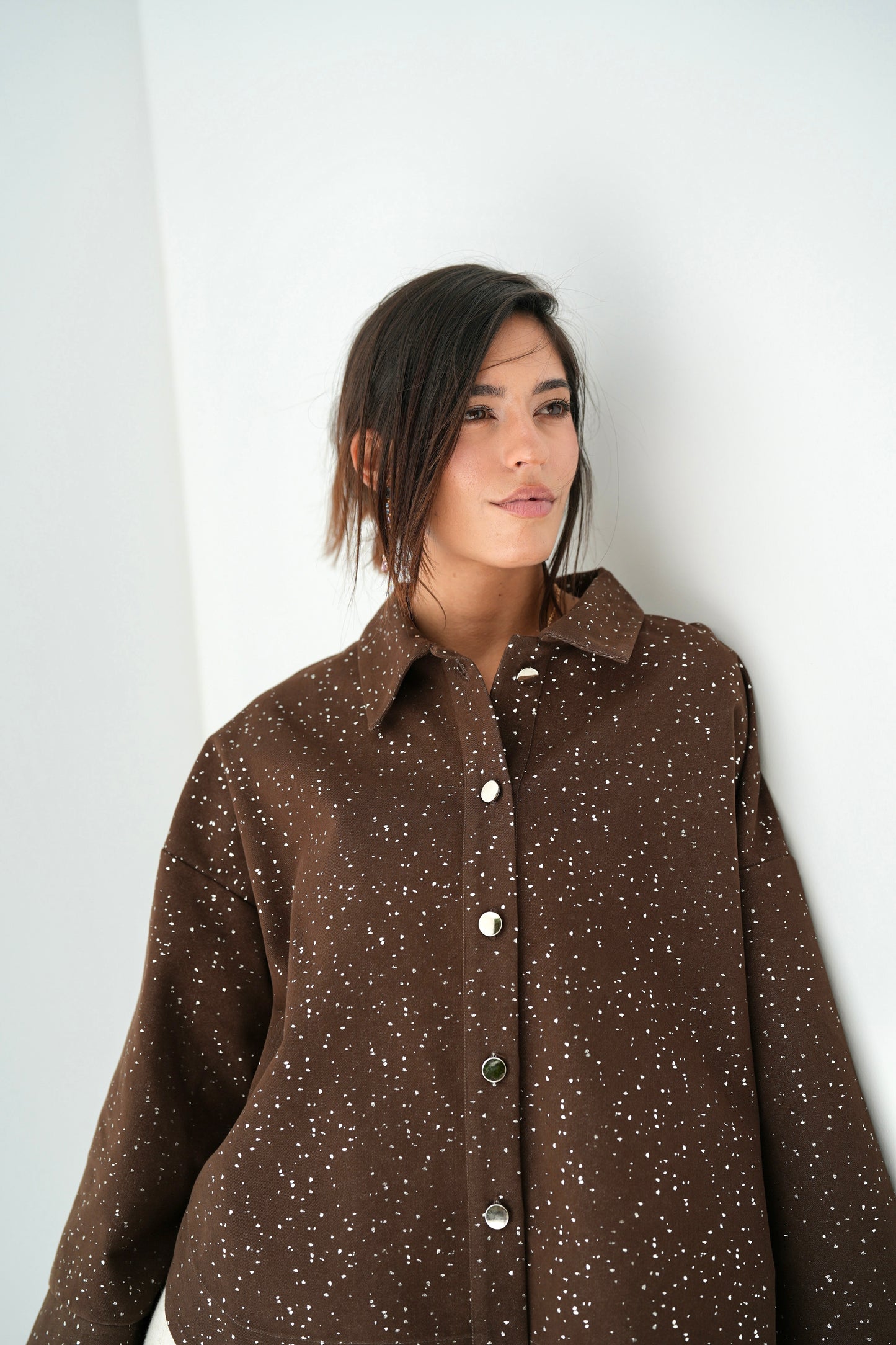 City Lights Denim Jacket - Brown