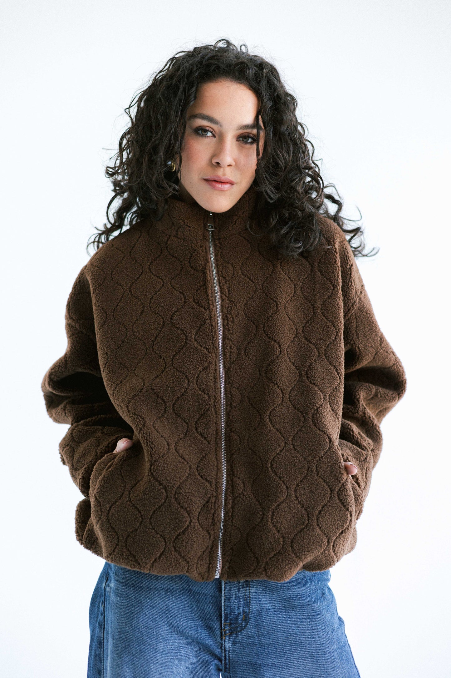 Snug Teddy Jacket - Brown