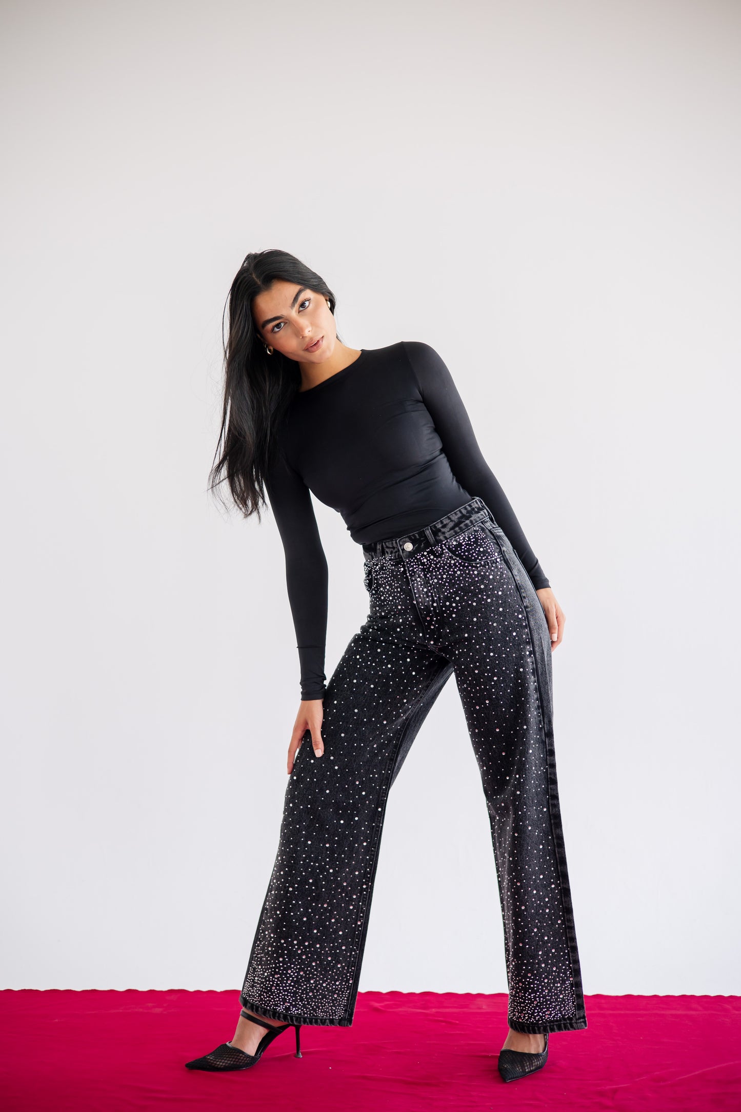 Current Obsession Denim Pants in Black