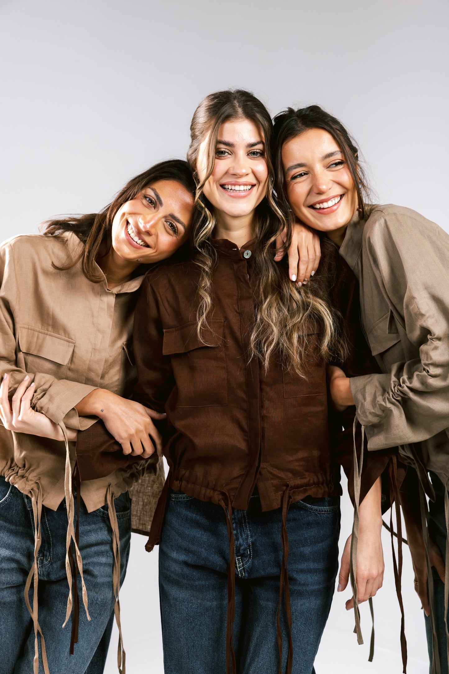 Pretty Fringes Linen Shirt - Brown