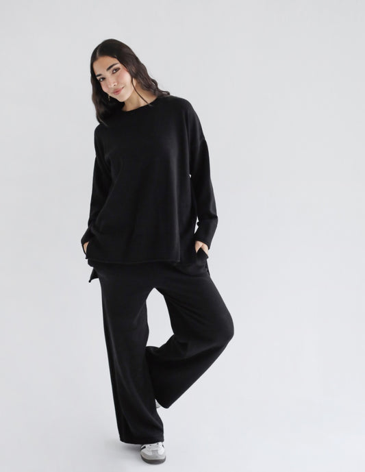 Good Feels Knit Set - Black