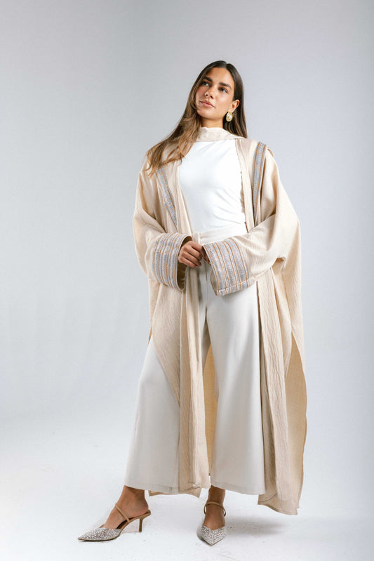Moroccan Kaftan in Beige