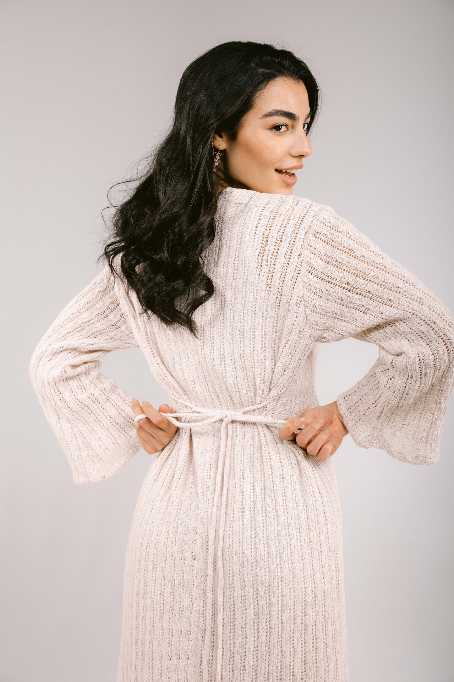 Sun Rays Crochet Dress - Off-White