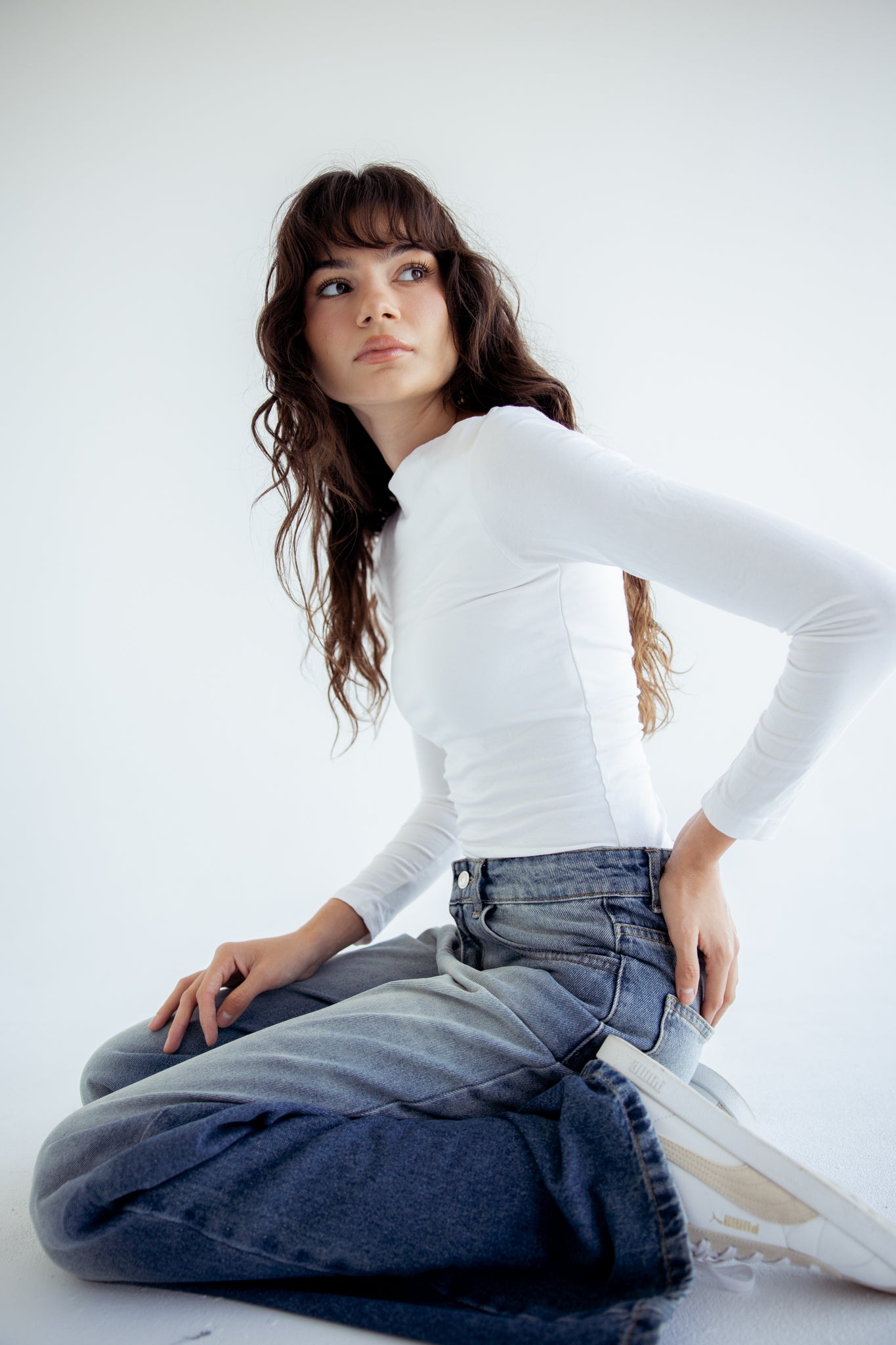 Standout Denim Pants in Washed Blue