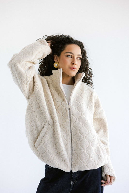 Snug Teddy Jacket - White