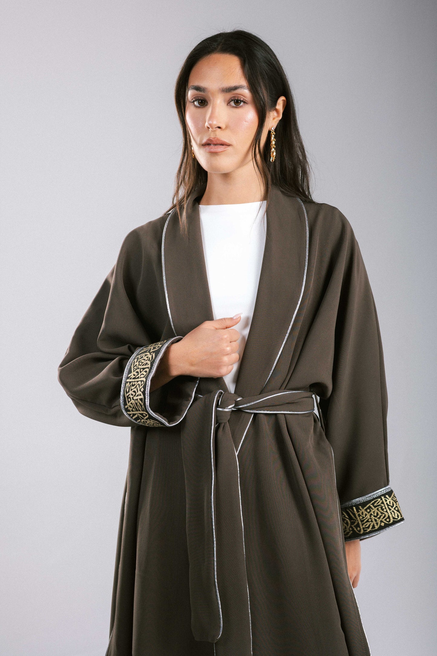 The Arabesque Kaftan in Brown