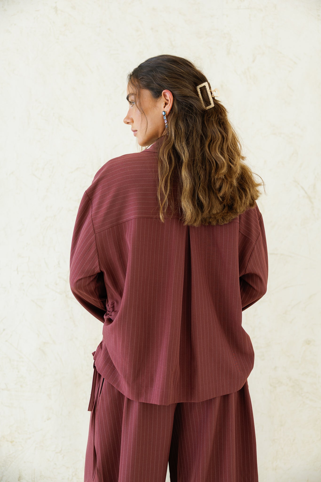 Perfect Tones Striped Set - Burgundy