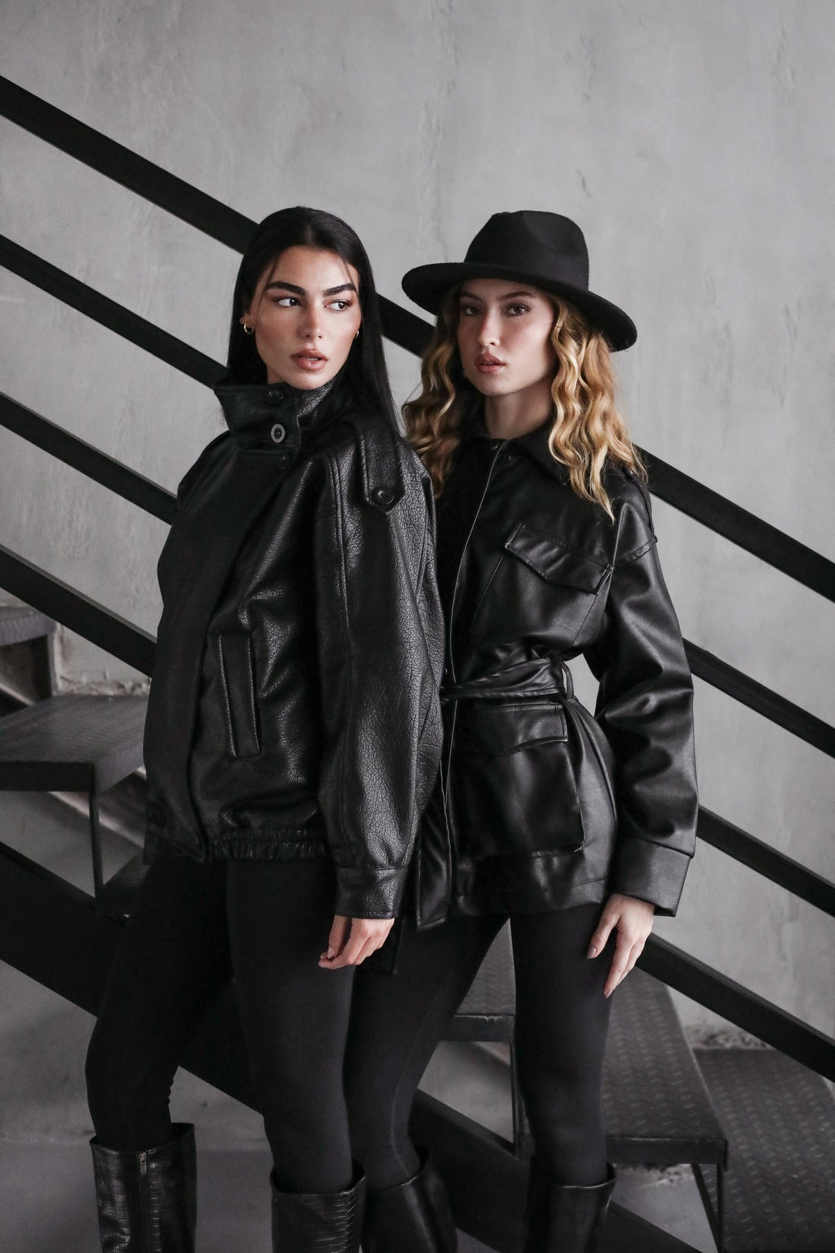 One of One Leather Biker Jacket - Black