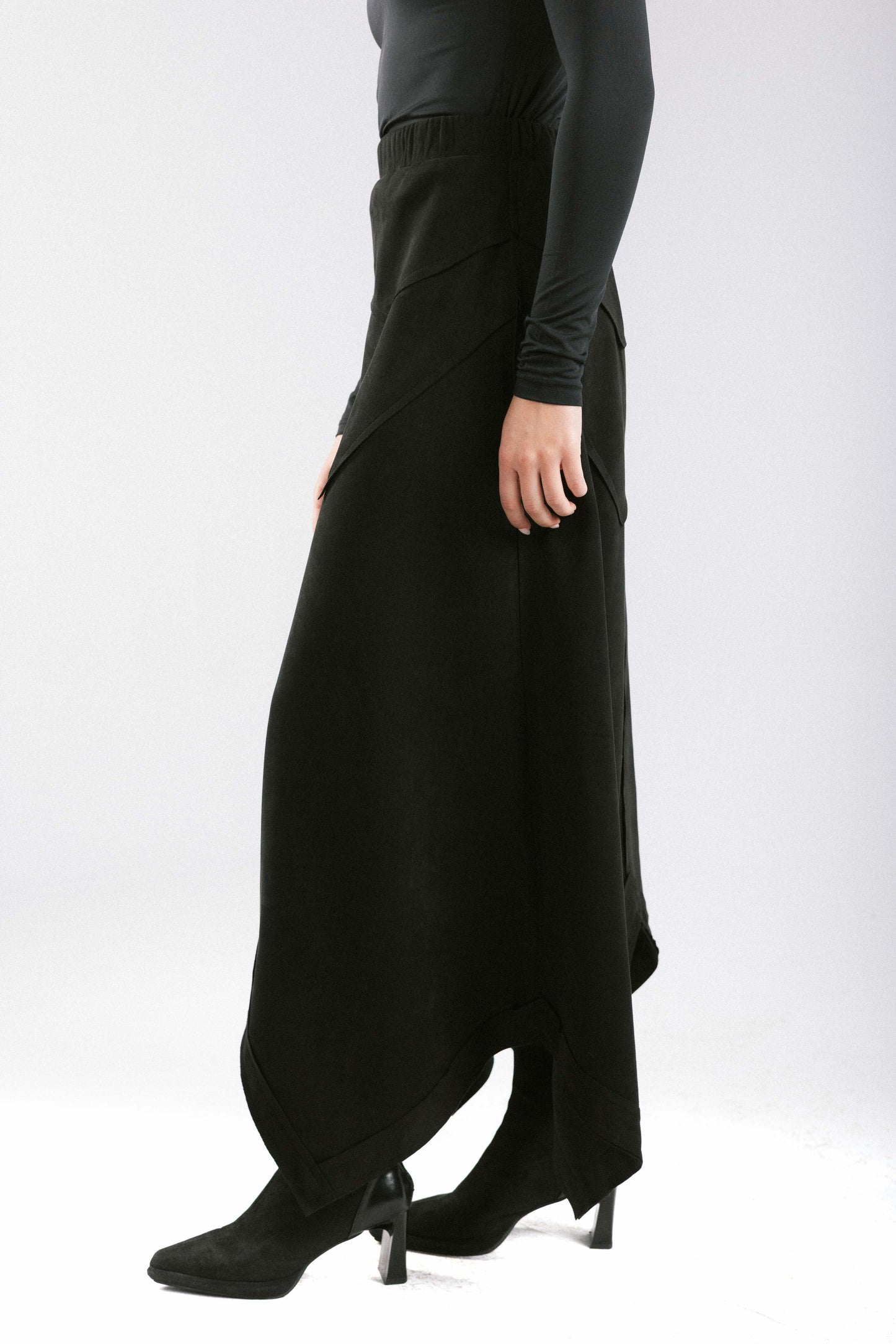 In Her Moment Suede Skirt - Black