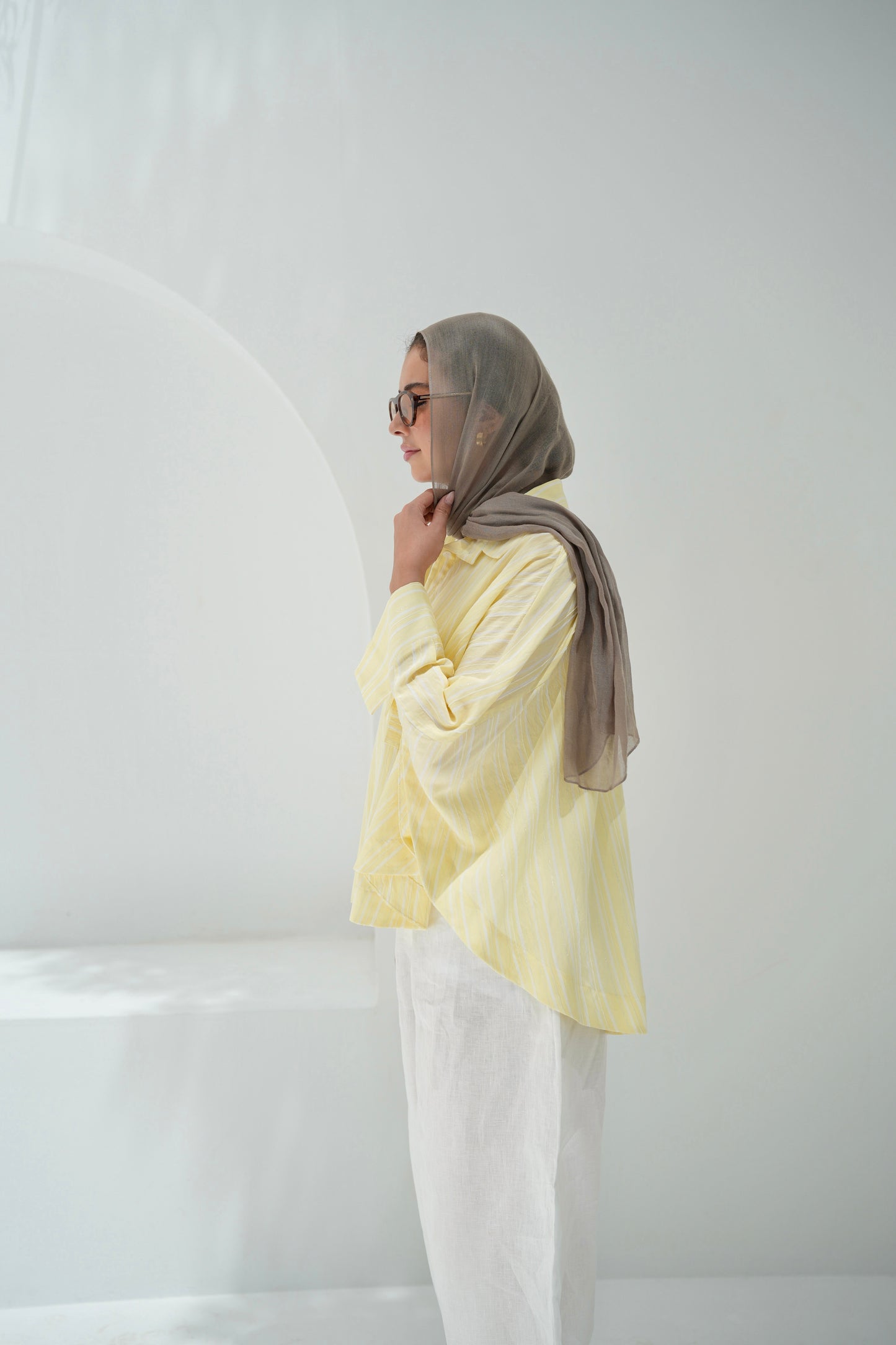 Over The Rainbow Striped Shirt - Yellow