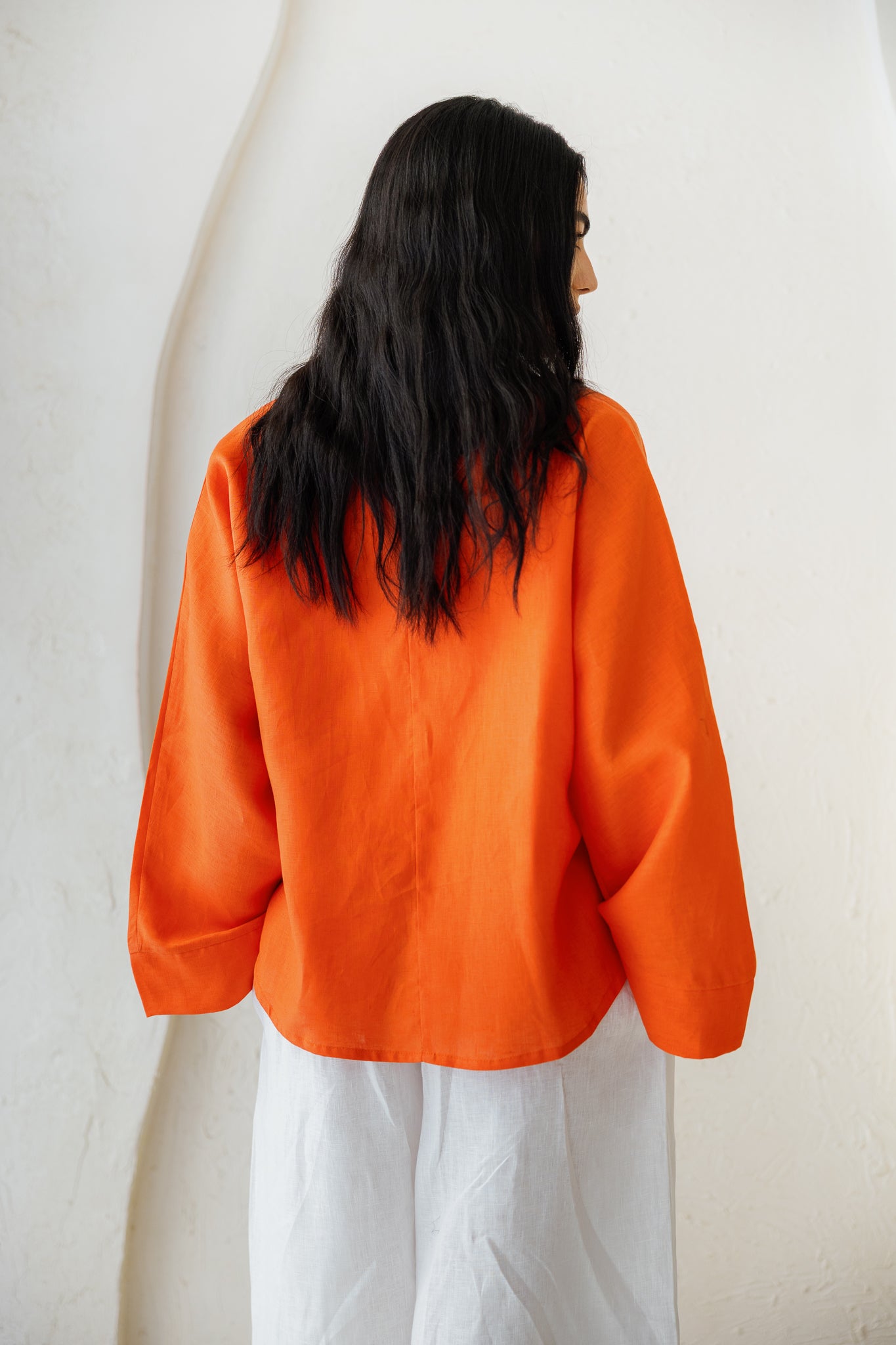Such A Dreamy Linen Top - Orange